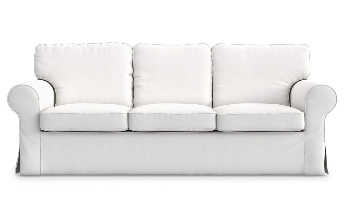 MASTERS OF COVERS Ektorp 3‑Seat Sofa Cover Replacement — Cool White