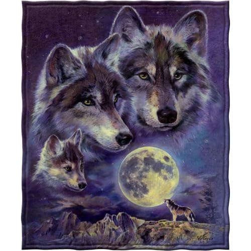 Dawhud Celestial Wolf Fleece Blanket