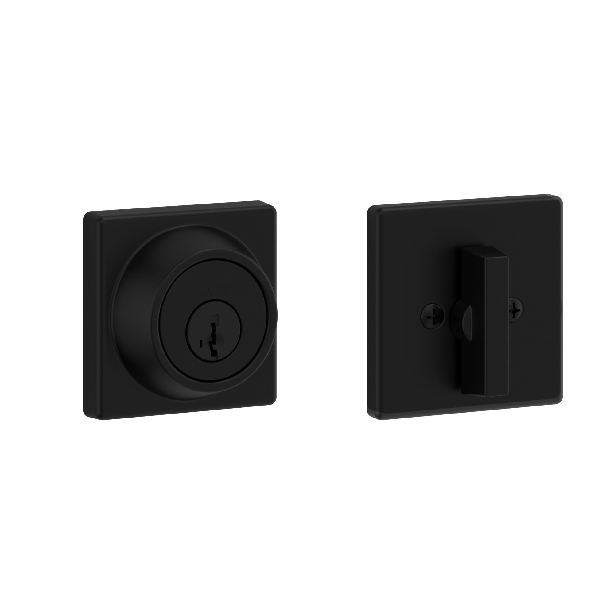 Kwikset 660 Deadbolt Lock, Matte Black