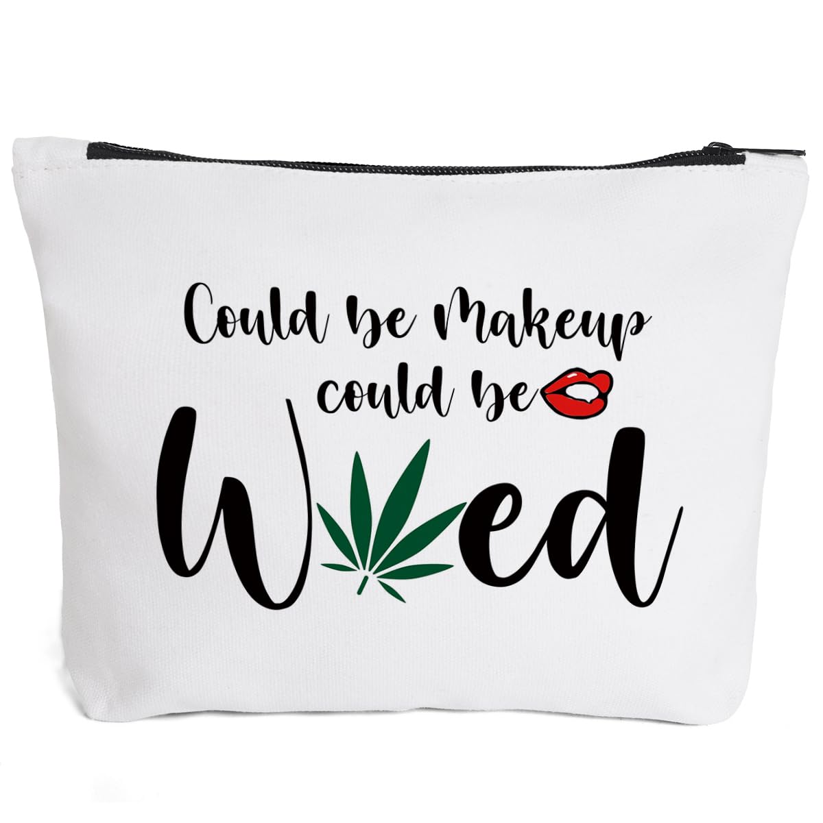 Fokongna Funny Weed Makeup Bag