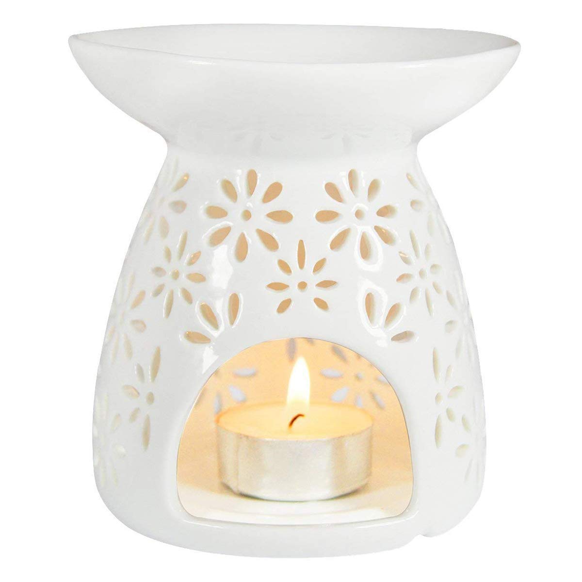 HwaGui Ceramic Floral Tea Light Holder