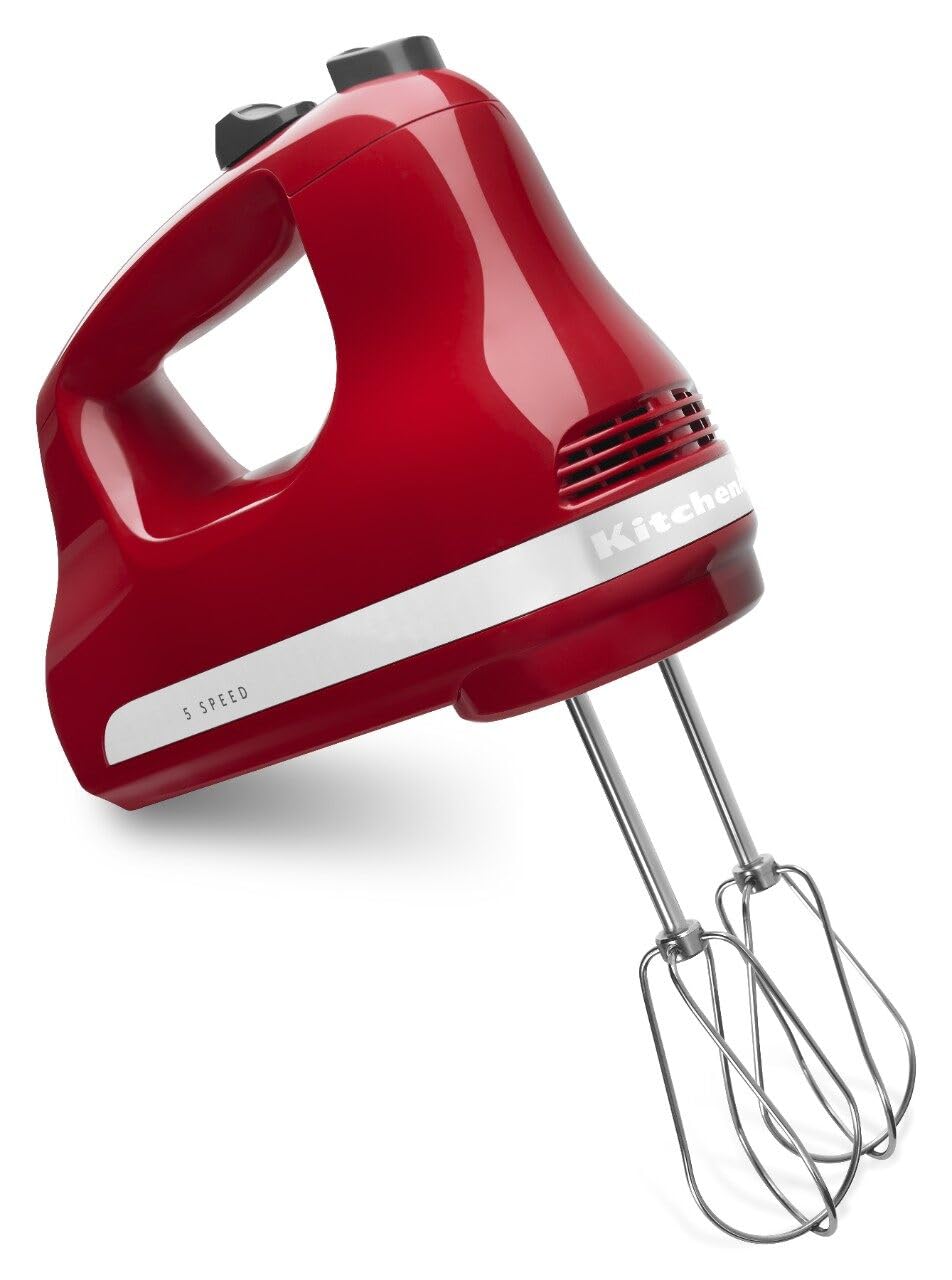KitchenAid 5 Ultra Power Speed Hand Mixer - KHM512, Empire Red Empire Red 5 Speed