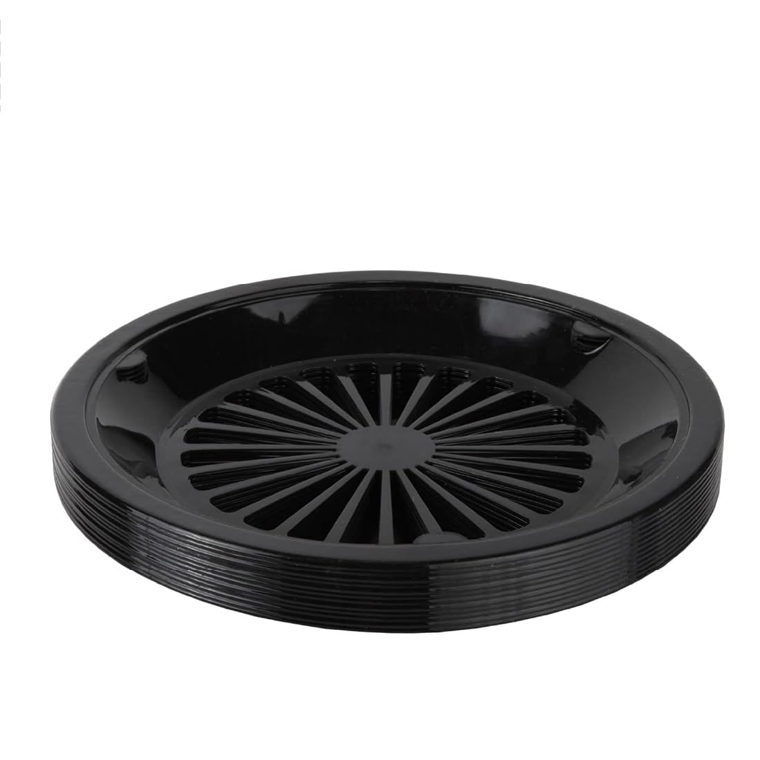 Trenton Gifts 10" Reusable Paper Plate Holders (Black, 12-pack)