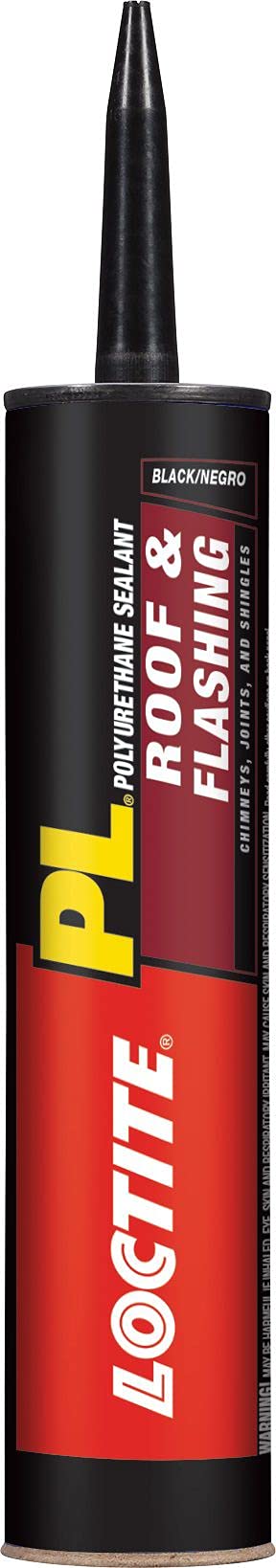Loctite PL Roof Flashing Polyurethane Sealant, Black, 10 Ounce