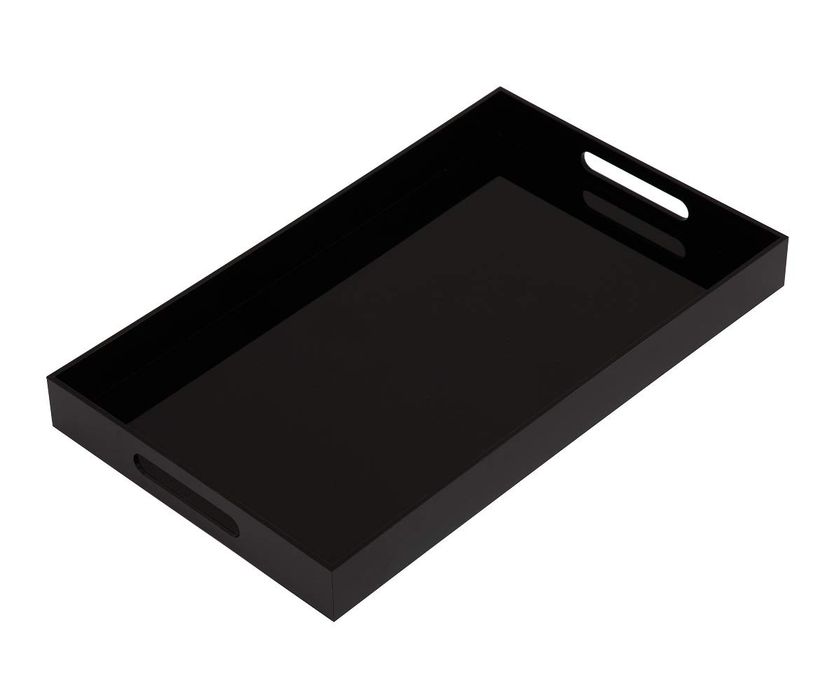 Glossy Black Acrylic Serving Tray