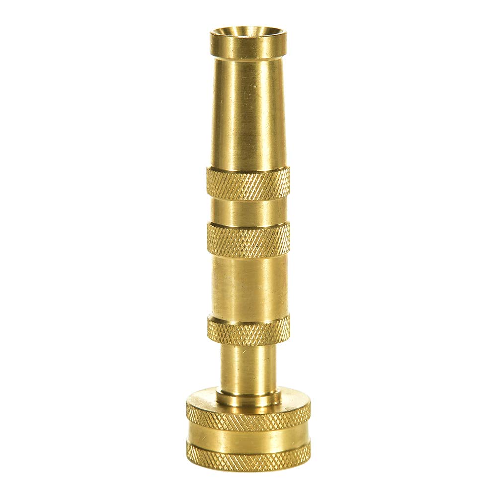 Heavy-Duty Brass Adjustable Twist Hose Nozzle — Jet Sweeper Nozzle