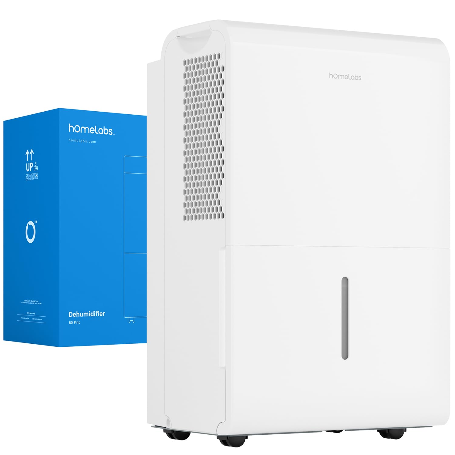 hOmeLabs 50‑Pint Wi‑Fi Dehumidifier