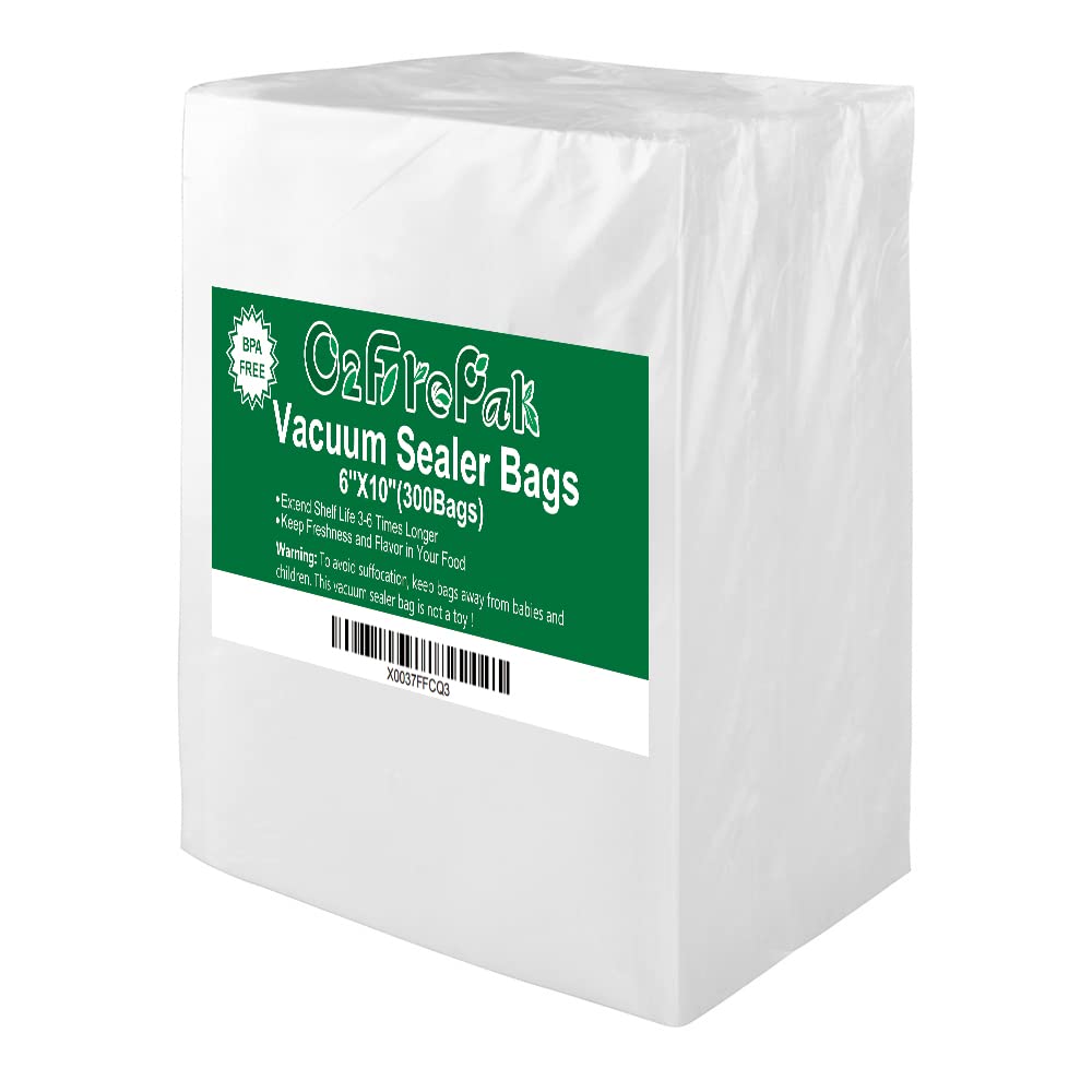 O2frepak 6x10 Precut Vacuum Sealer Bags