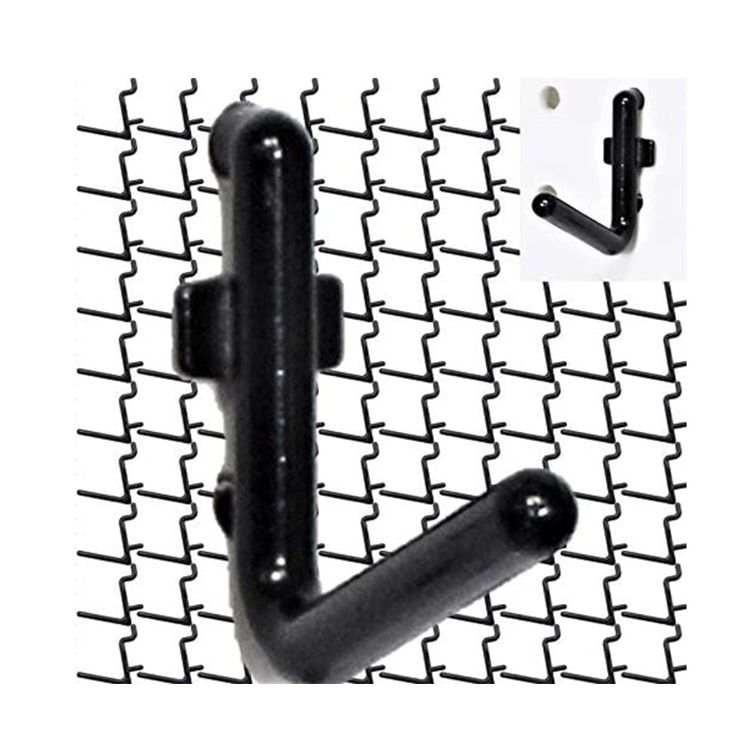 WallPeg FlexLock L-Style Peg Hooks (100-piece, Black)