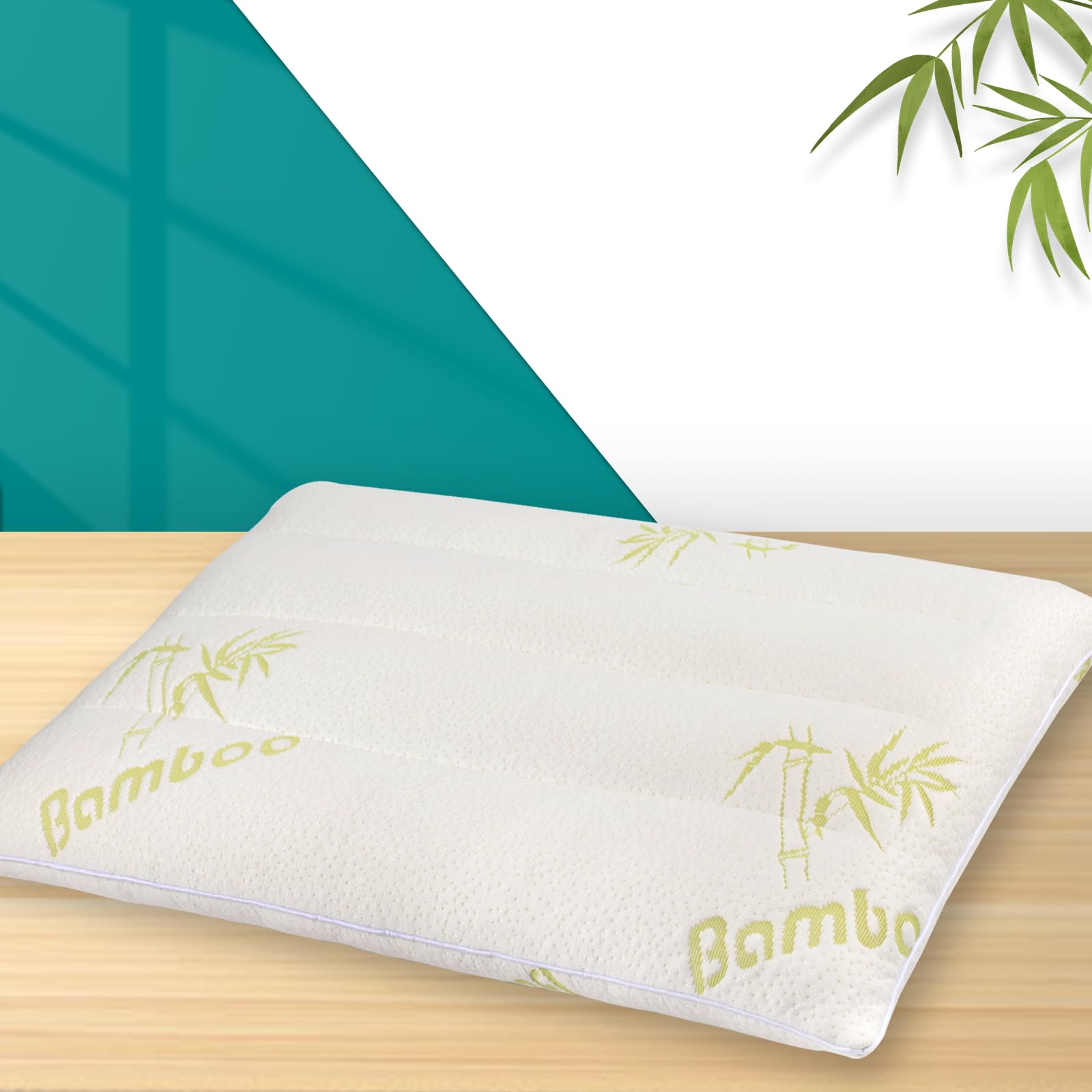 MINUPWELL Ultra Thin Bamboo Pillow