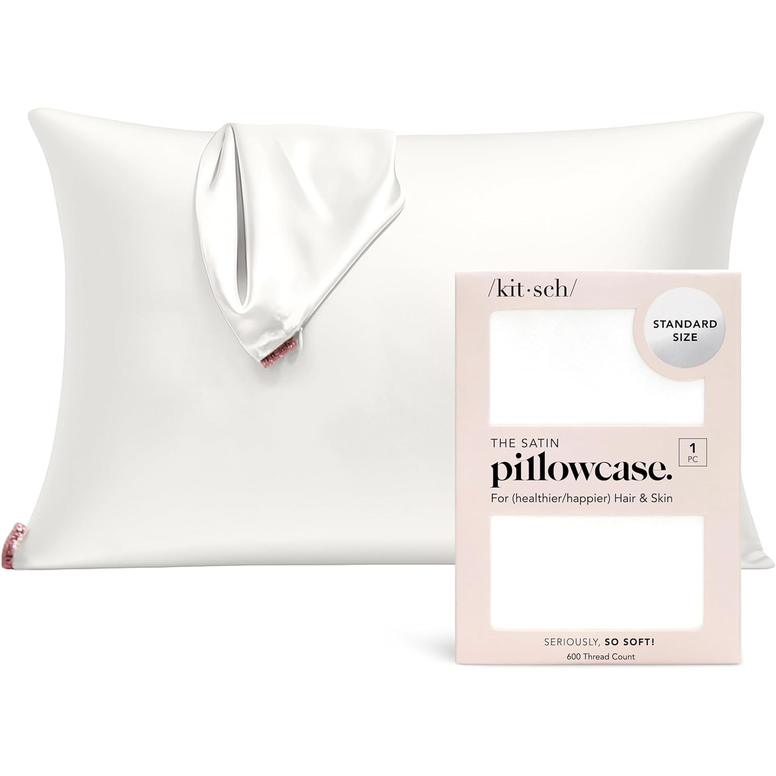 Kitsch Satin Pillowcase with Zipper