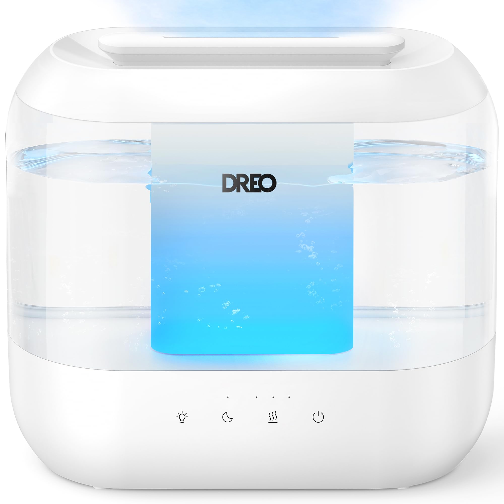 Dreo Supersized Humidifier — 4L Top-Fill, Long Runtime, Powerful Mist