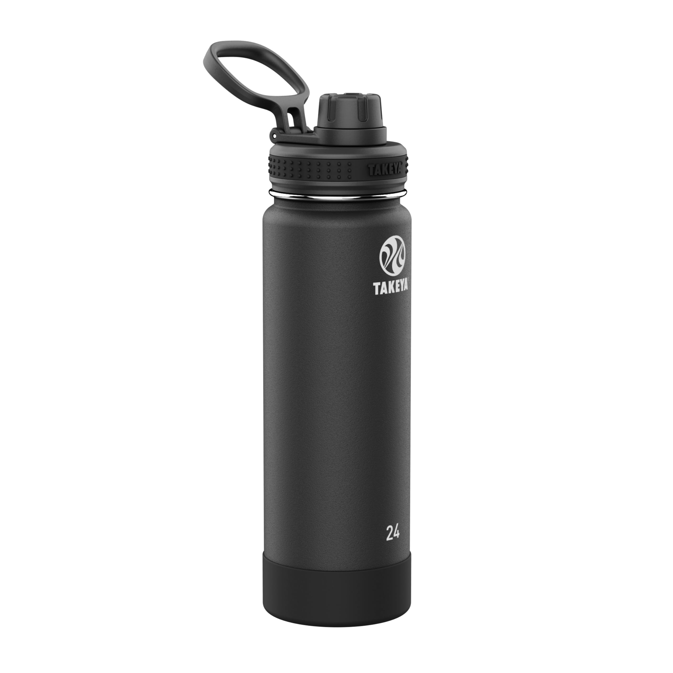 Takeya Actives Stainless Steel Water Bottle, Insulated Spout Lid, 24 oz