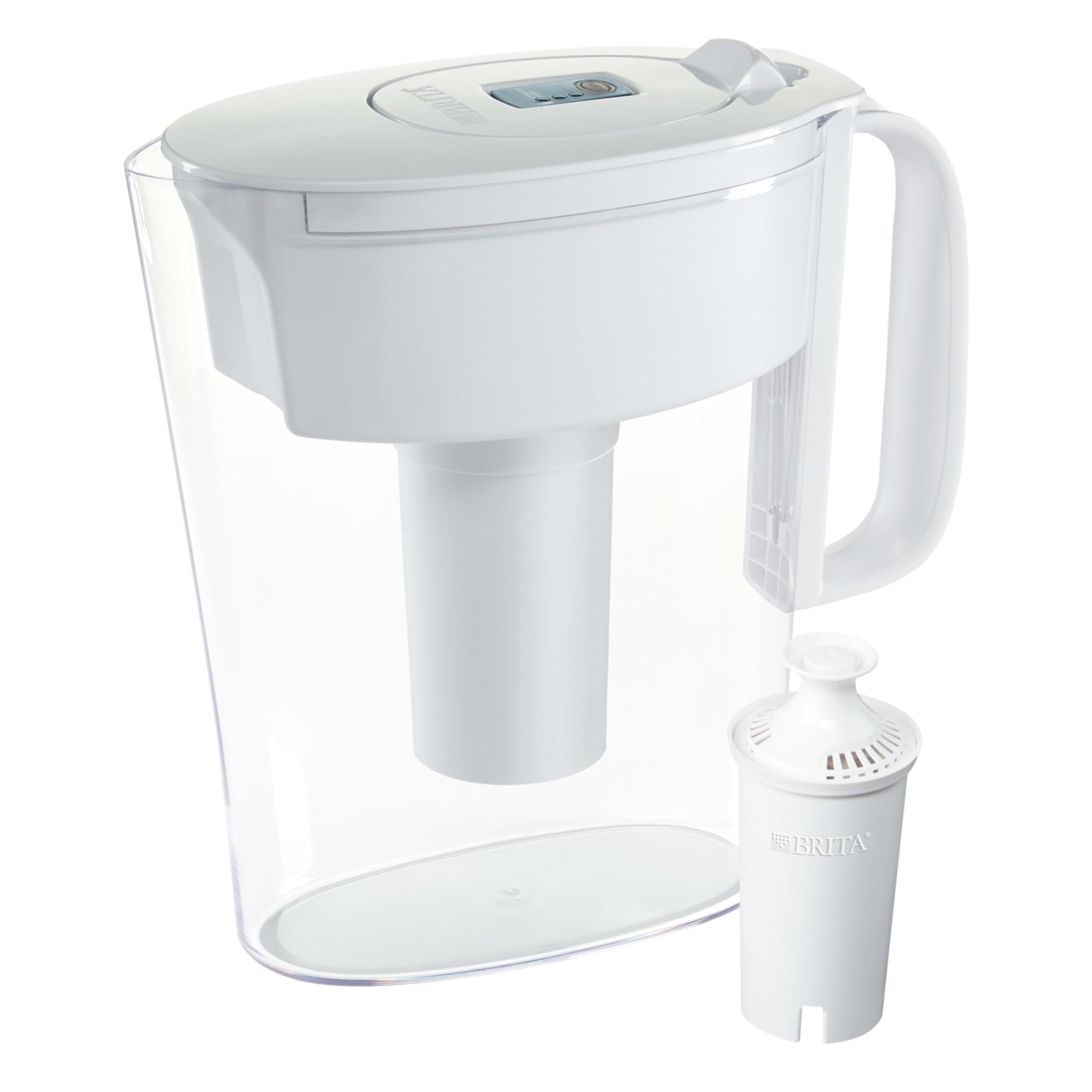 Brita Water Filter Pitcher, 6-Cup Capacity, BPA Free, White