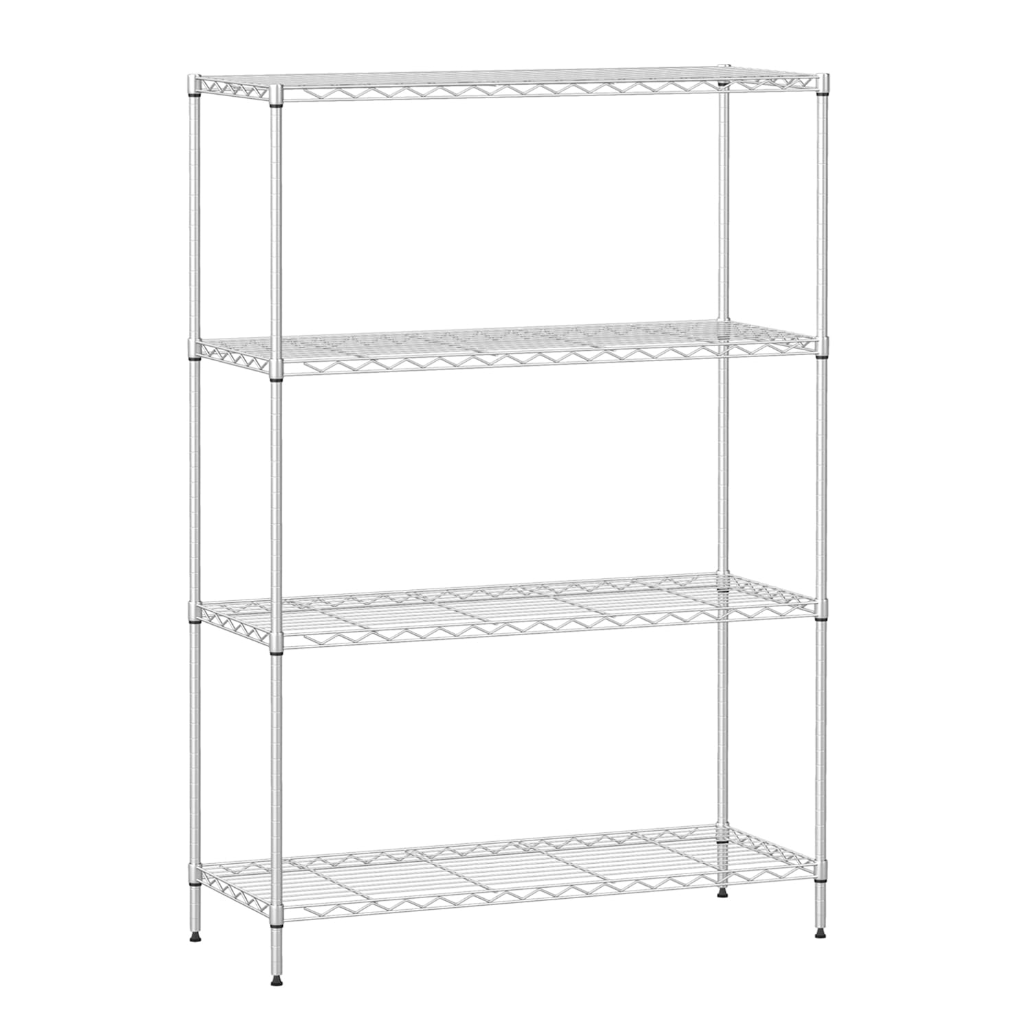 4-Tier Metal Wire Shelving (Chrome)