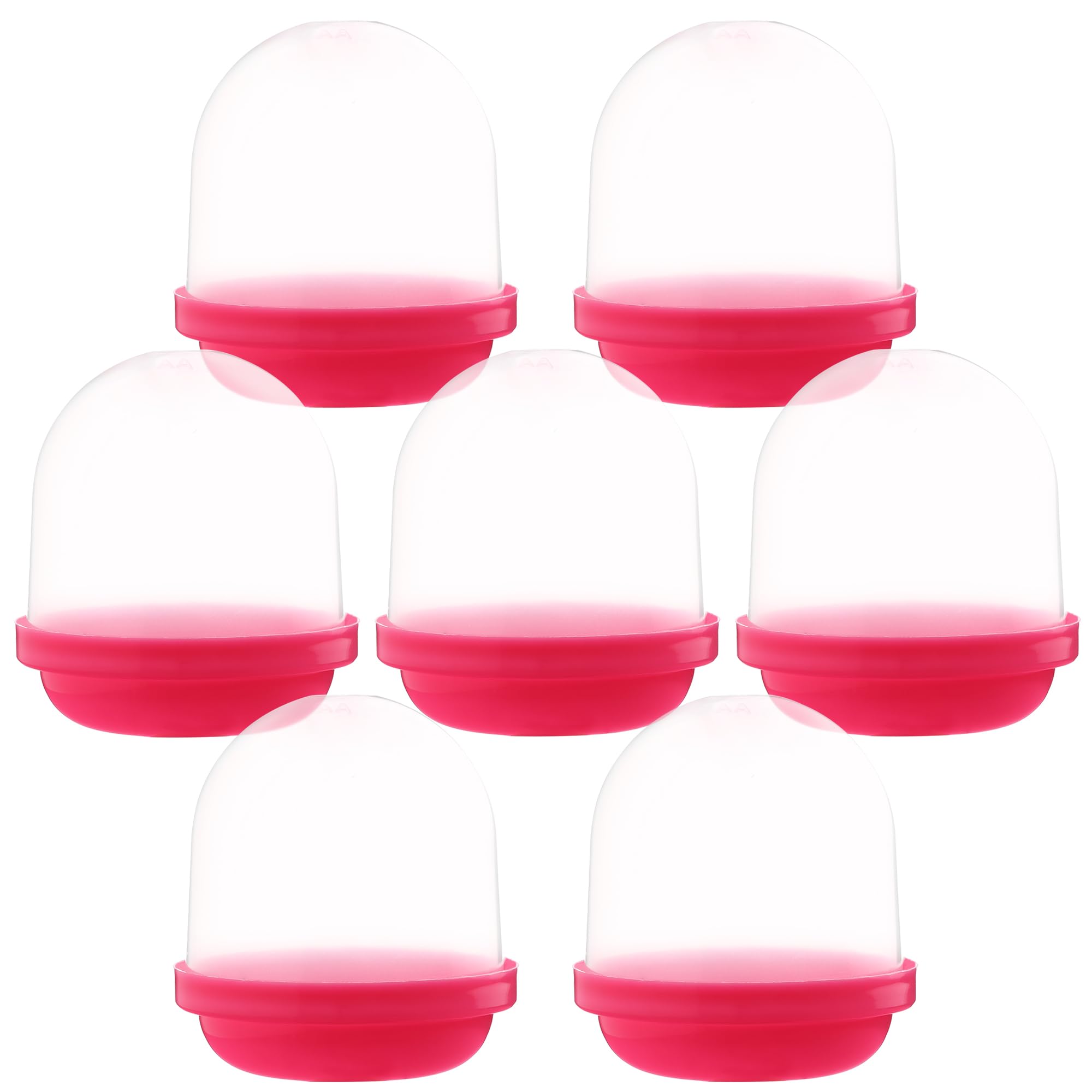 Capsule Vending Machine Translucent Acorn Capsules Empty 30 pcs 1.1 inch - PINK