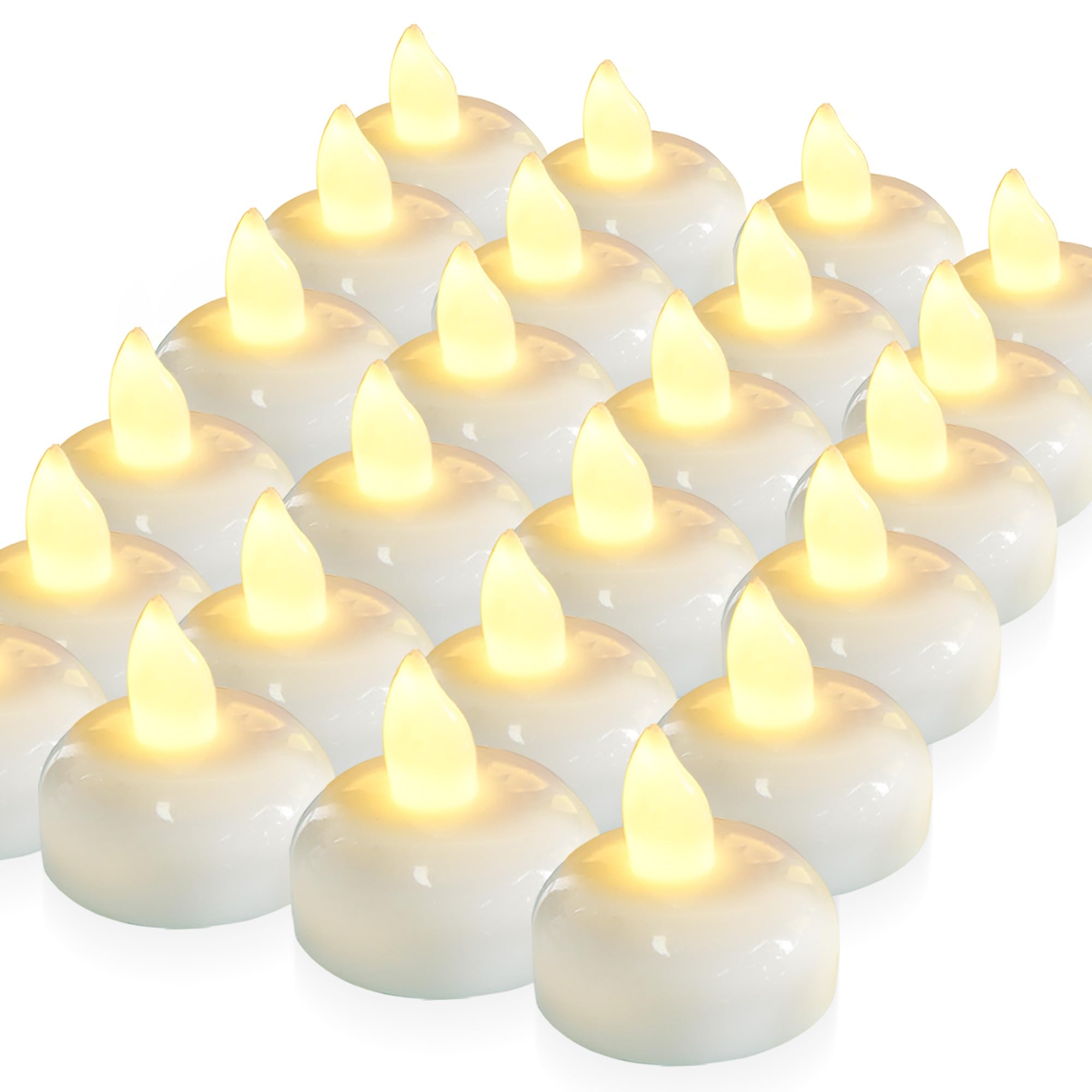Homemory Flameless Floating Tealights (24-pack)