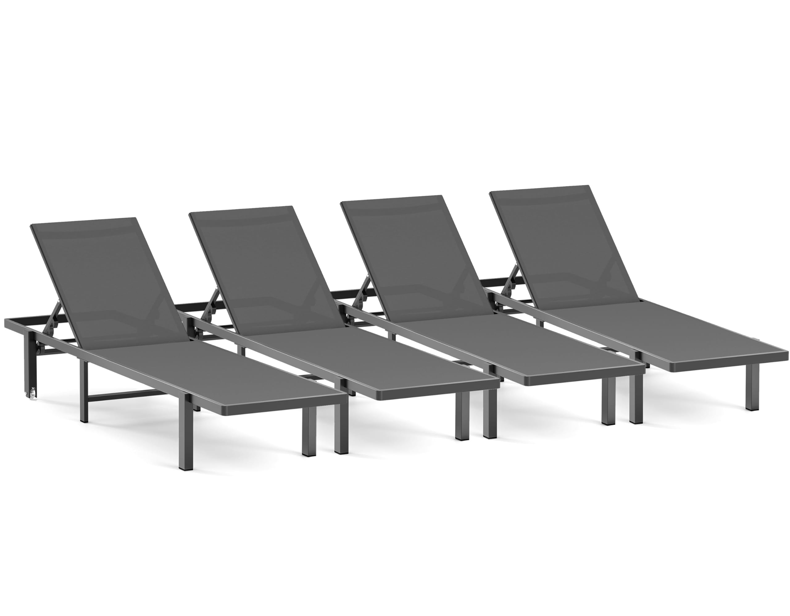 CIOKEA Textilene Chaise Set (4-Pack)