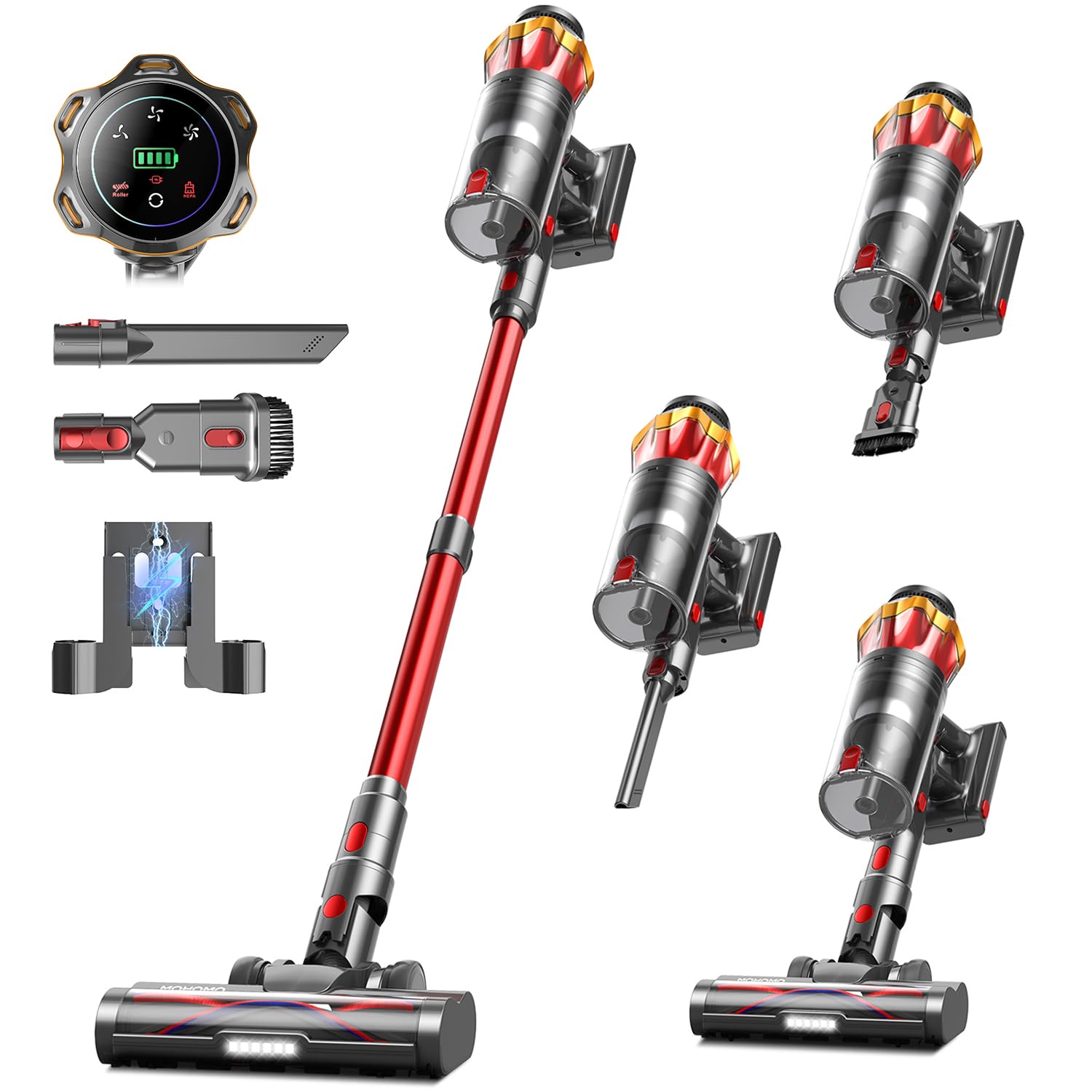 Cordless Stick Vacuum with OLED Display