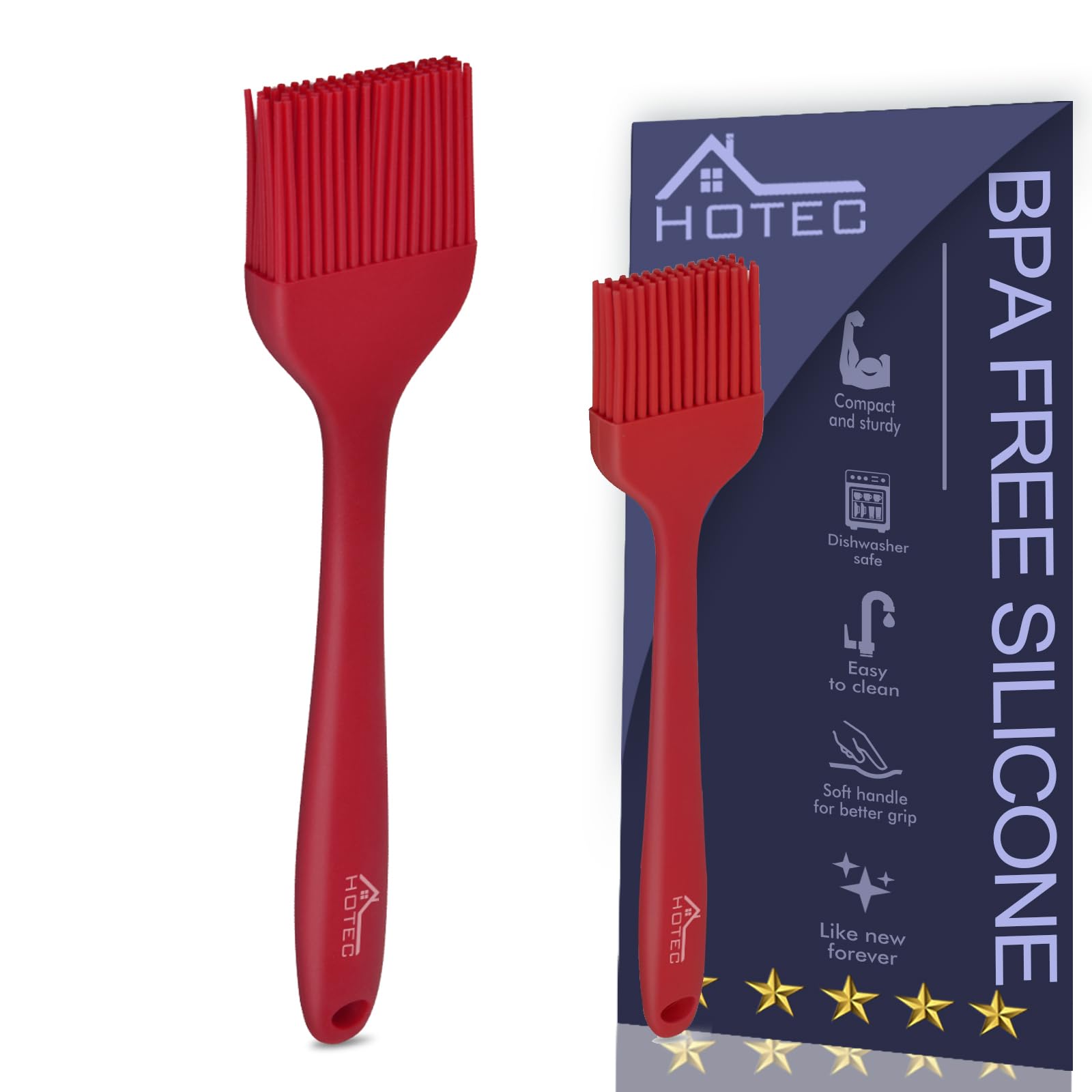 HOTEC Silicone Basting Brushes (2-Pack)