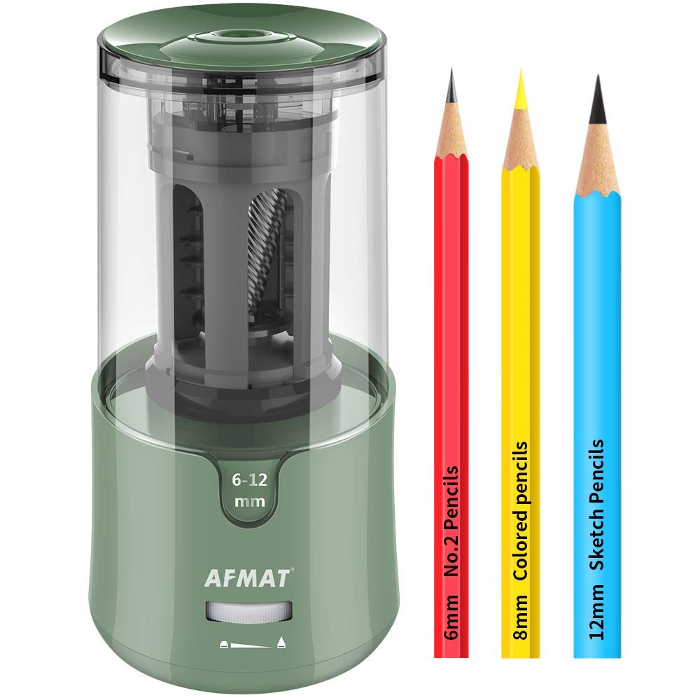 AFMAT Auto-Stop Electric Sharpener (Large Pencils)