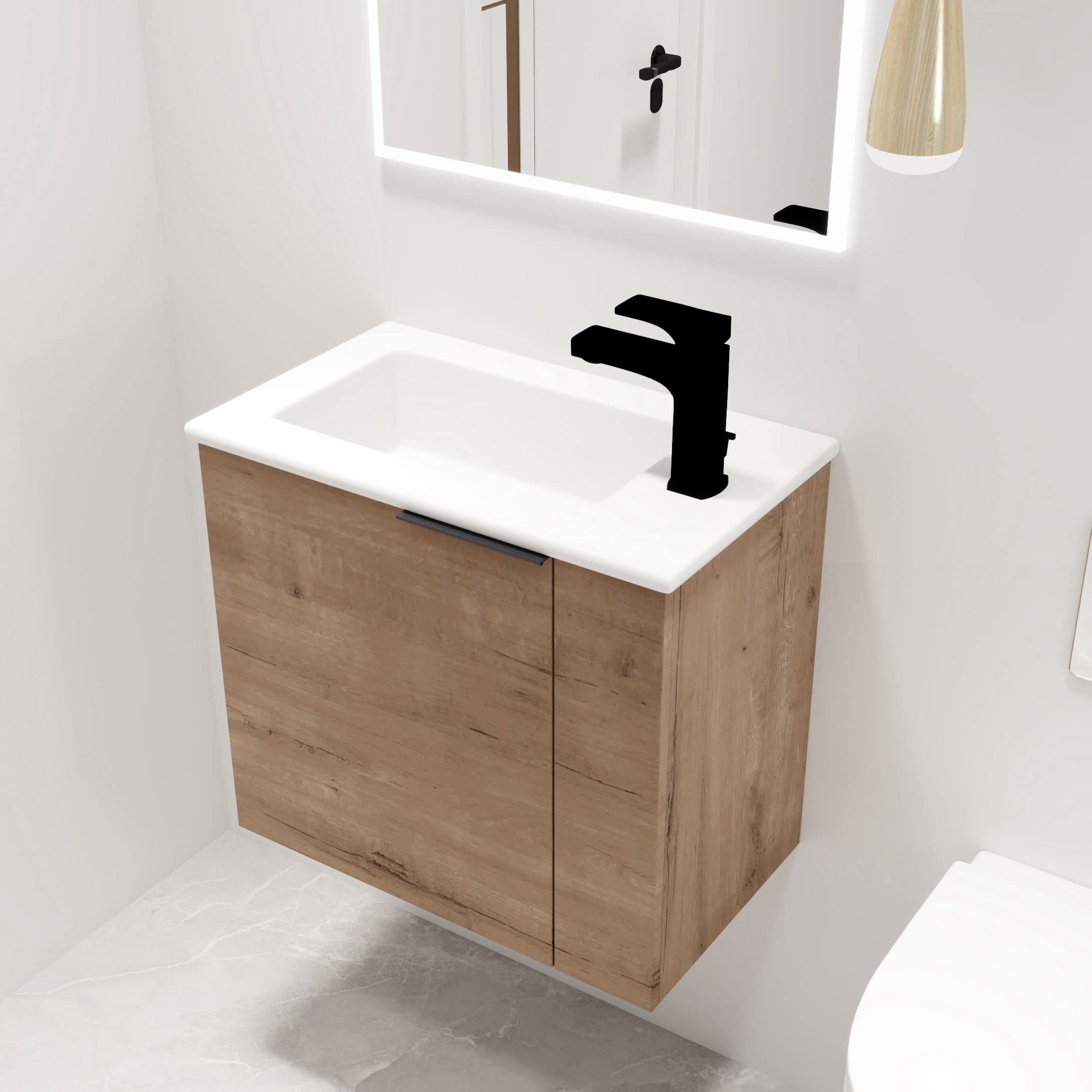 Malwee 22" Floating Vanity with Ceramic Basin