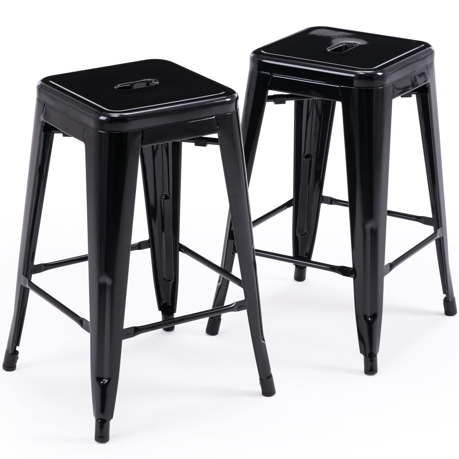 Vogue Metal Backless Stackable Stool 24"