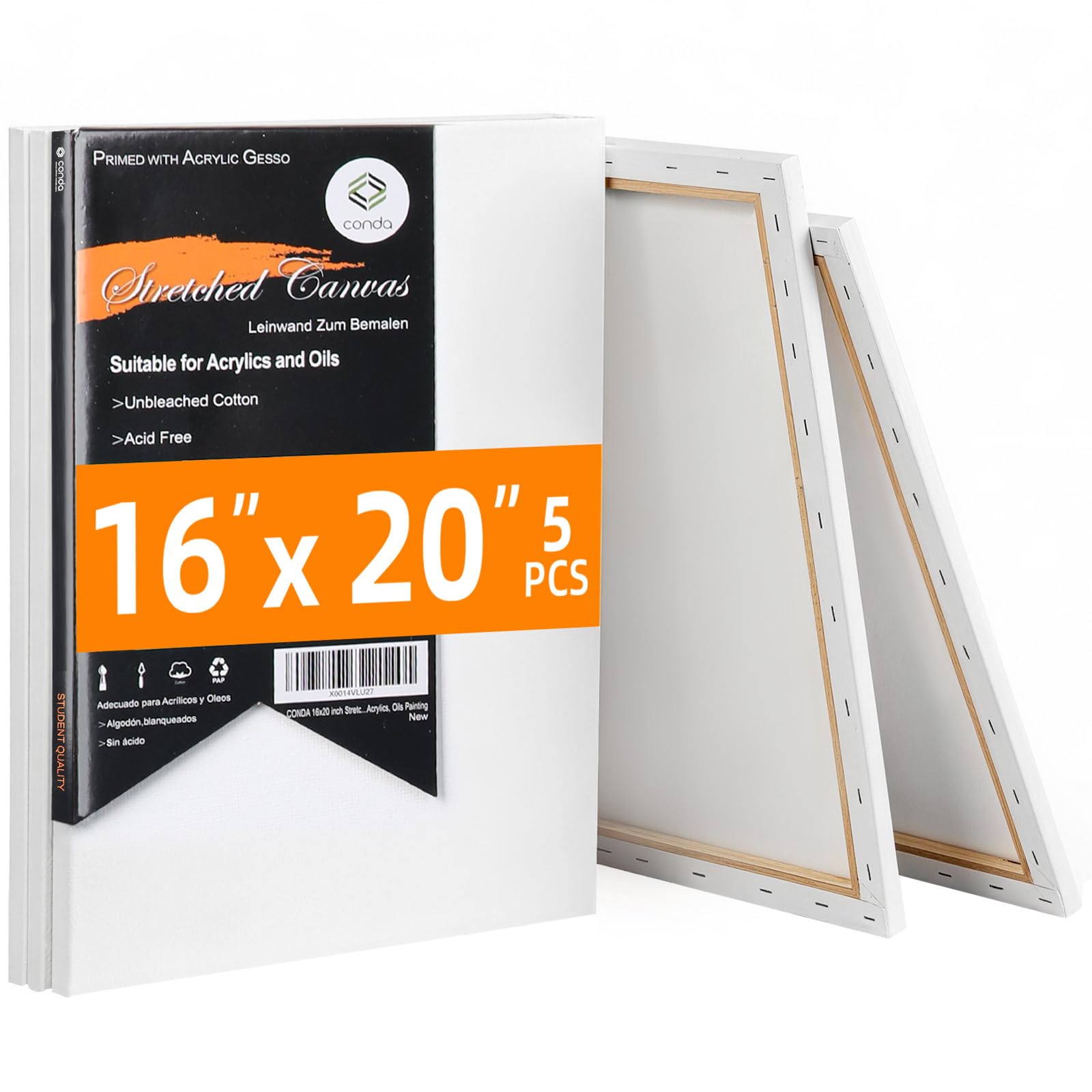 CONDA Stretched Canvas 16x20 (5-Pack)