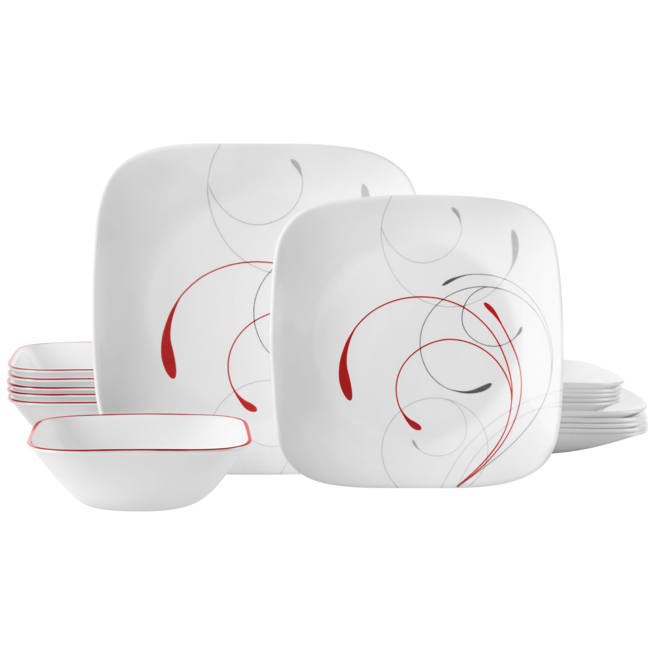 Corelle Splendor Square Dinnerware Set