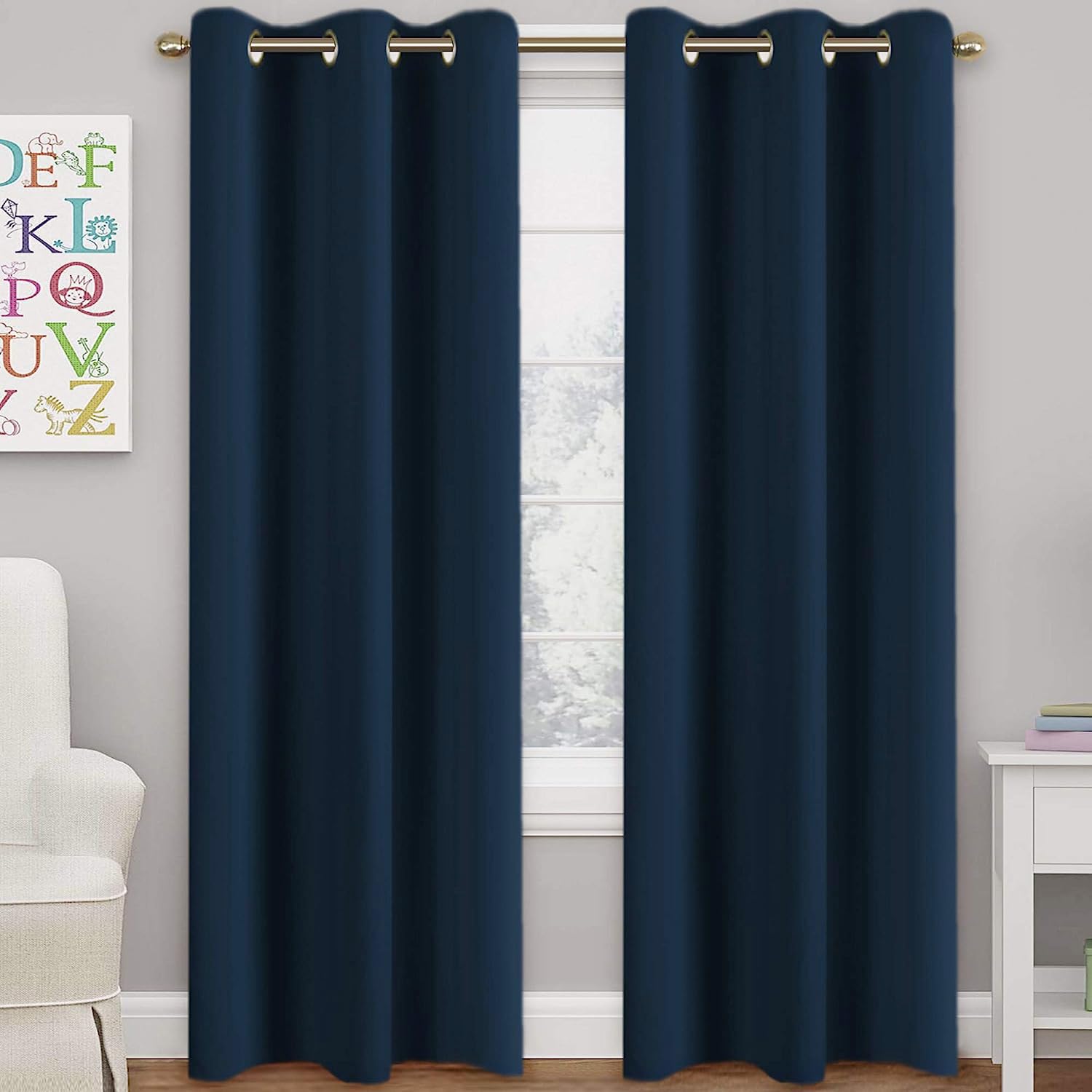 Turquoize Velvet Blackout Curtains (42 x 84)