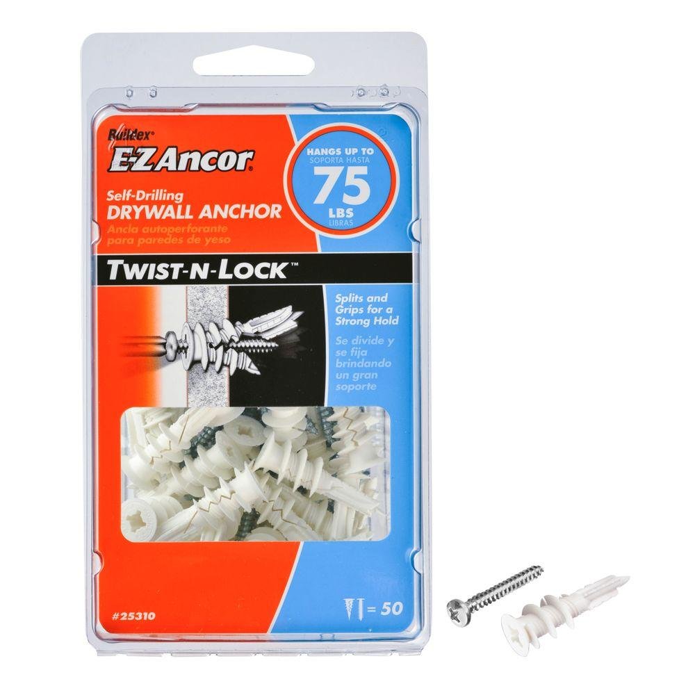 E-Z Ancor Twist-N-Lock #8 x 1-1/4" Drywall Anchor