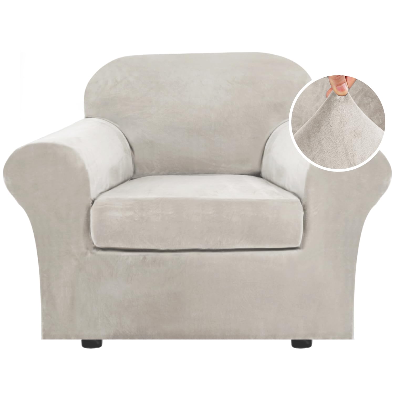 H.VERSAILTEX 2‑Piece Chair Slipcover