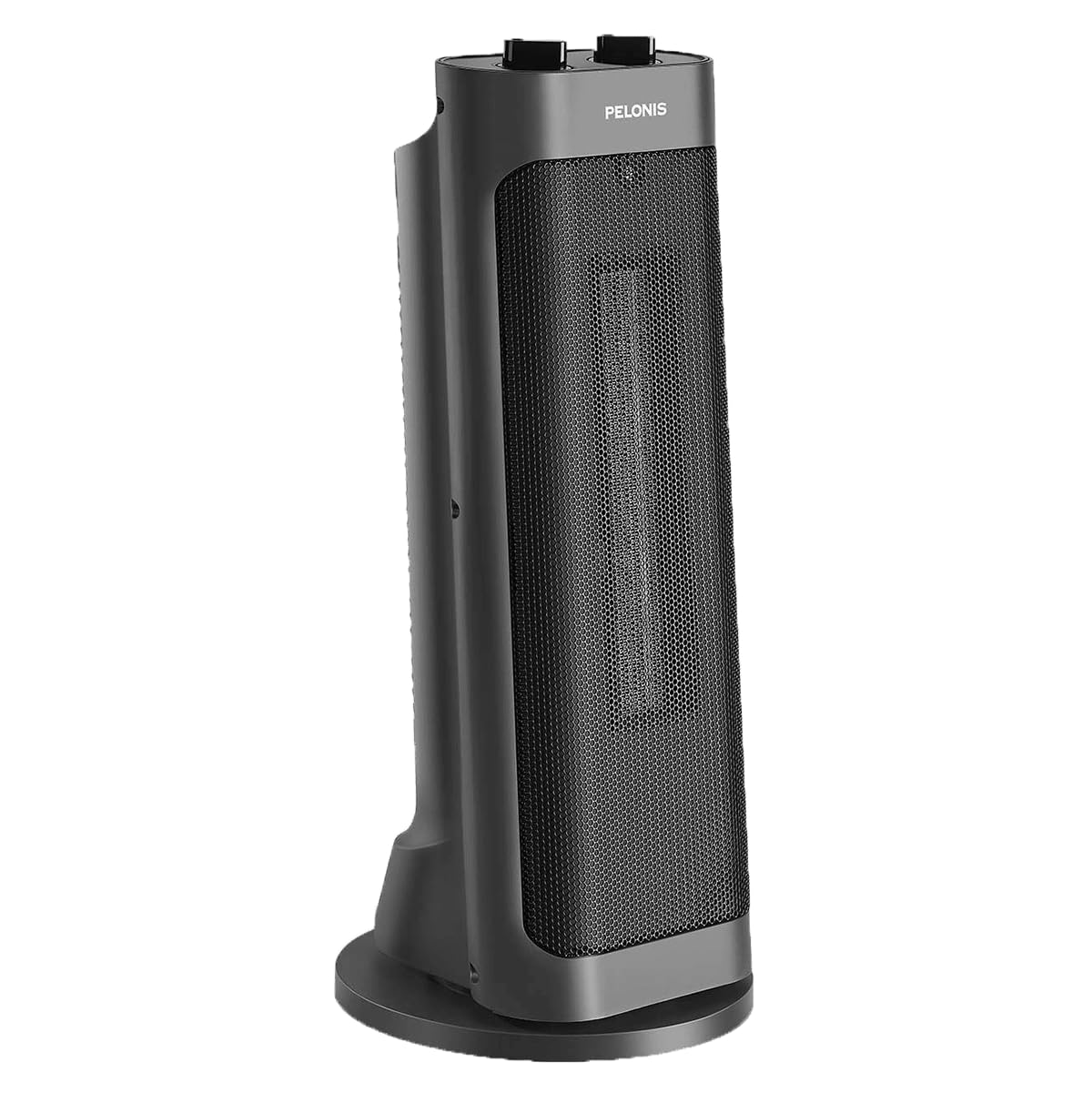 PELONIS PTH15A2BGB 1500W Fast Heating Space Heater, Programmable Thermostat, Easy Control, Widespread Oscillation, Over Heating & Tip-over Switch Protection, 7.72 x 7.72 x 17.76 Inches, Grey Grey 16 Inch