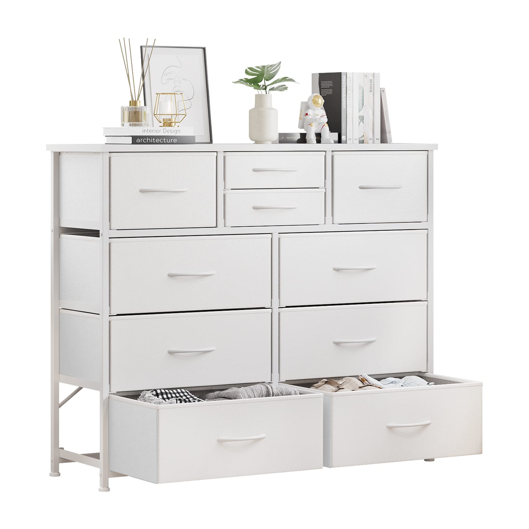 LUMTOK 10-Drawer Fabric Dresser