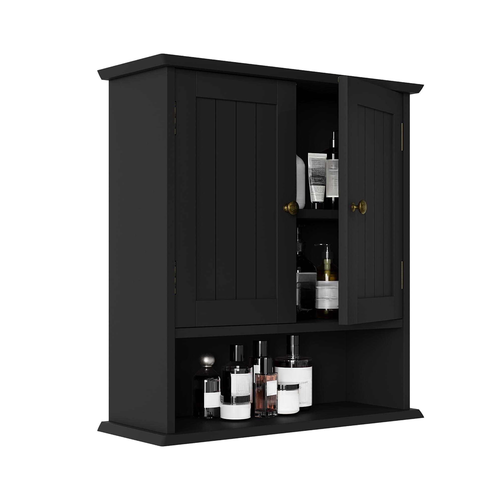 Smuxee Black Wall Medicine Cabinet