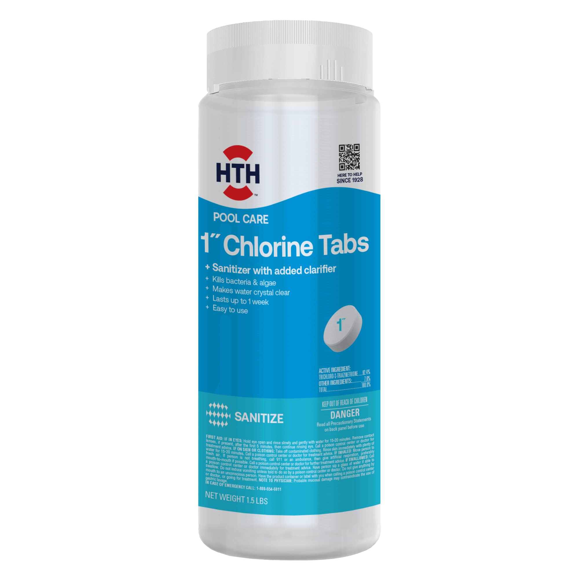 HTH 1" Chlorine Tabs