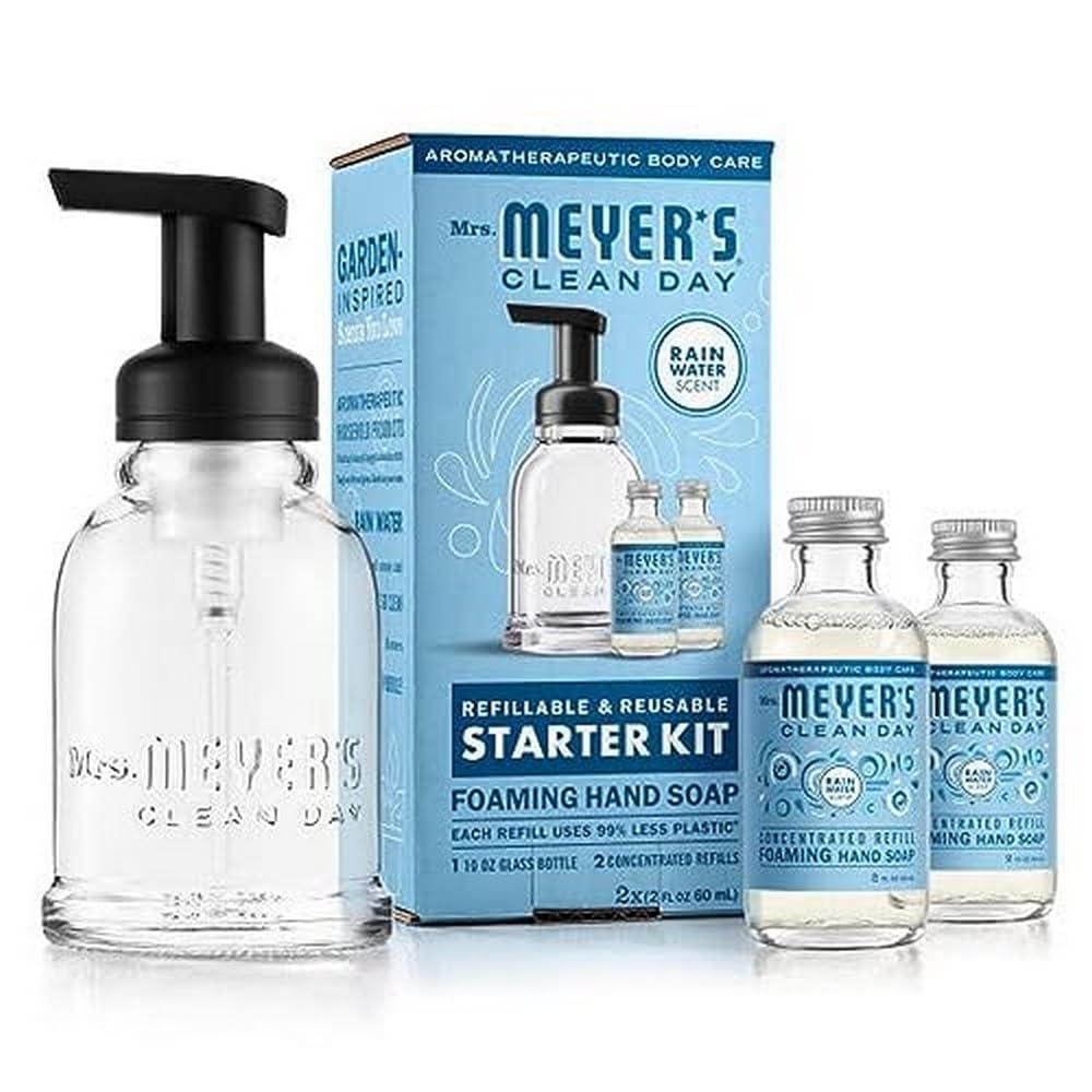 Mrs. Meyer's Foaming Soap Starter Kit — Rain Water