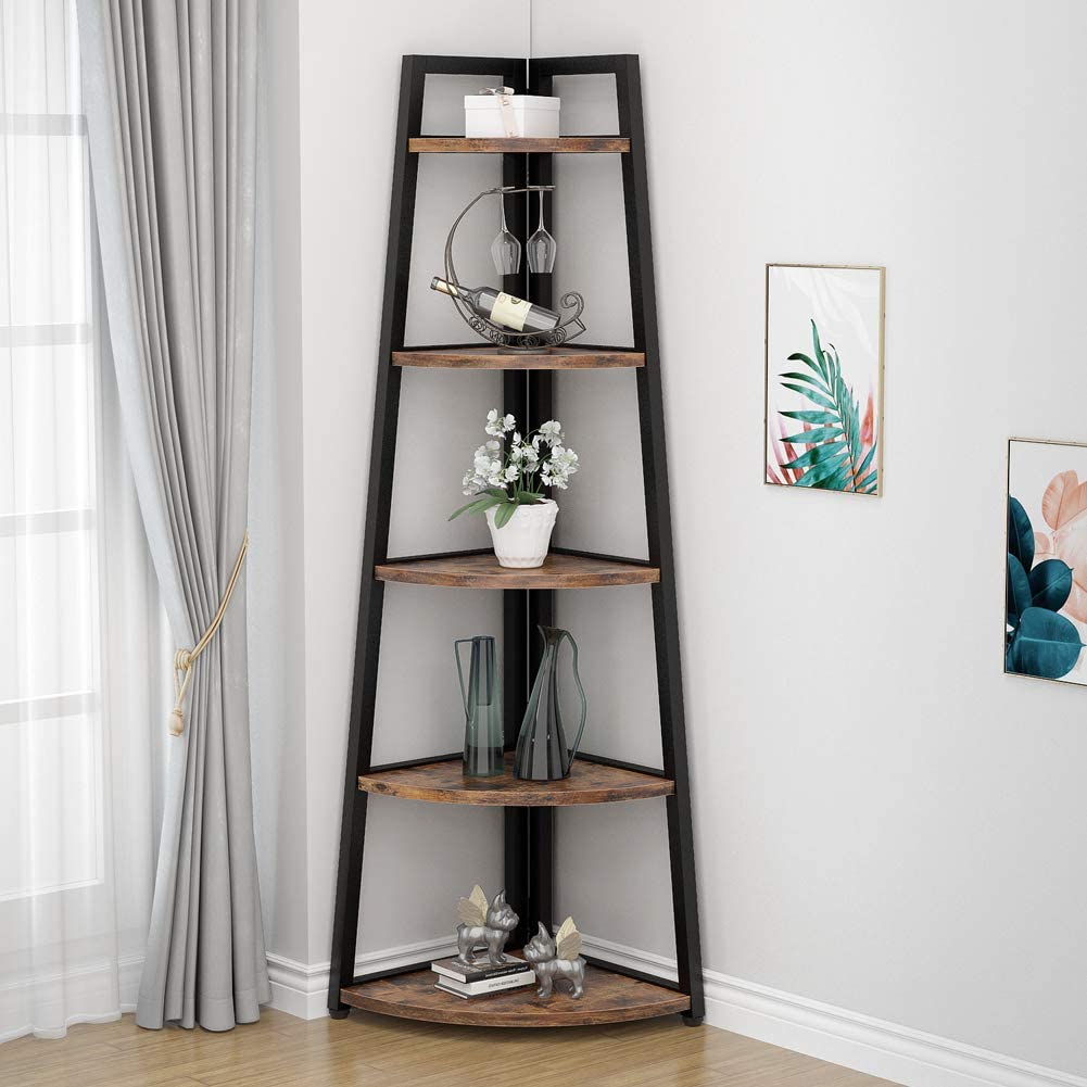 Tribesigns 70-inch 5-Tier Corner Shelf