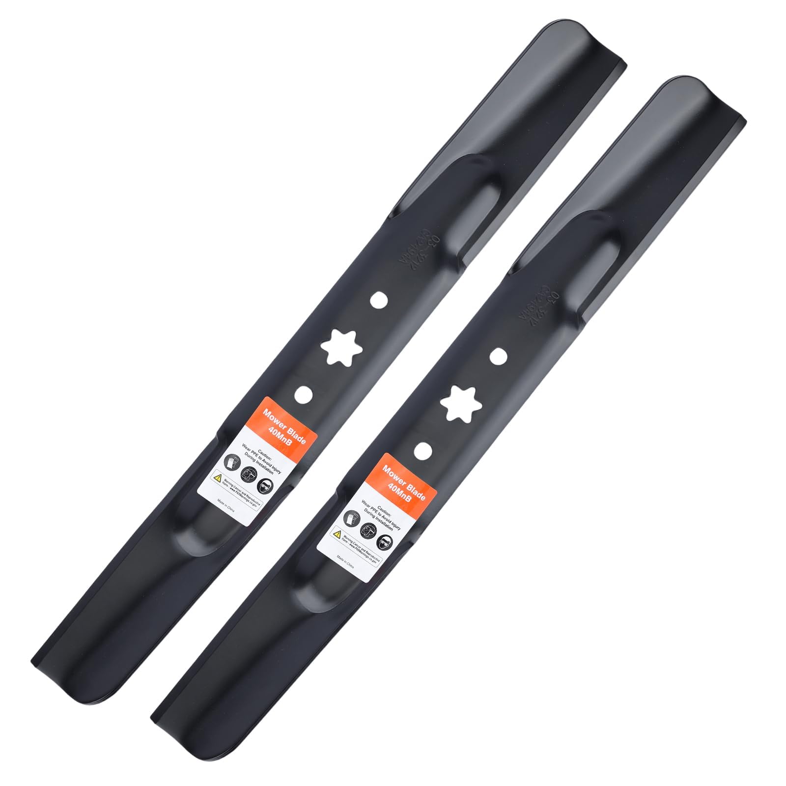 942-04308 Blades with 6 Star Hole for Troy Bilt & Cub Cadet 42" Decks