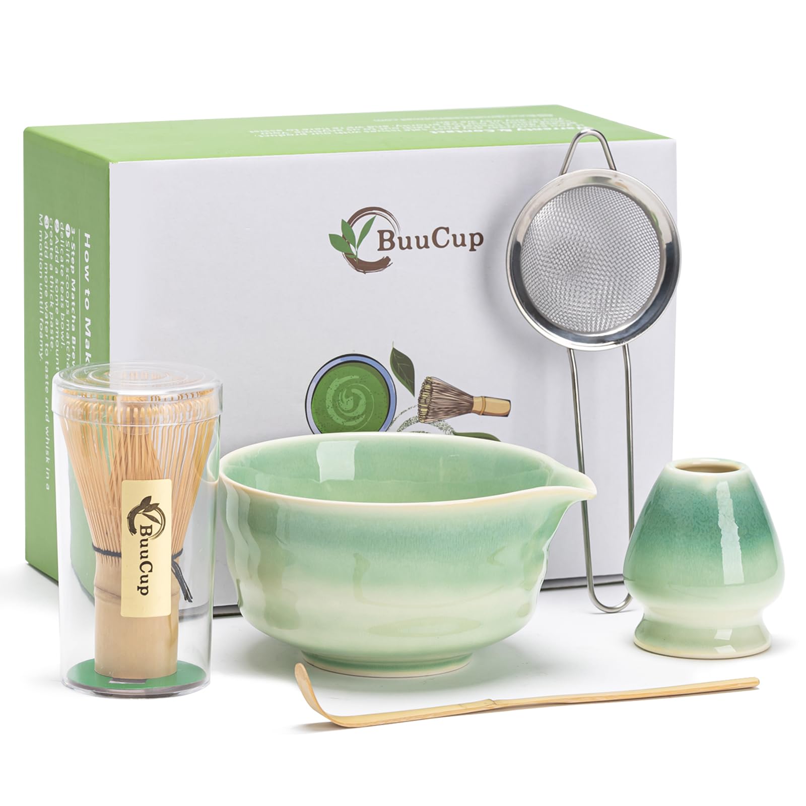 Buucup Gradient Green Matcha Set