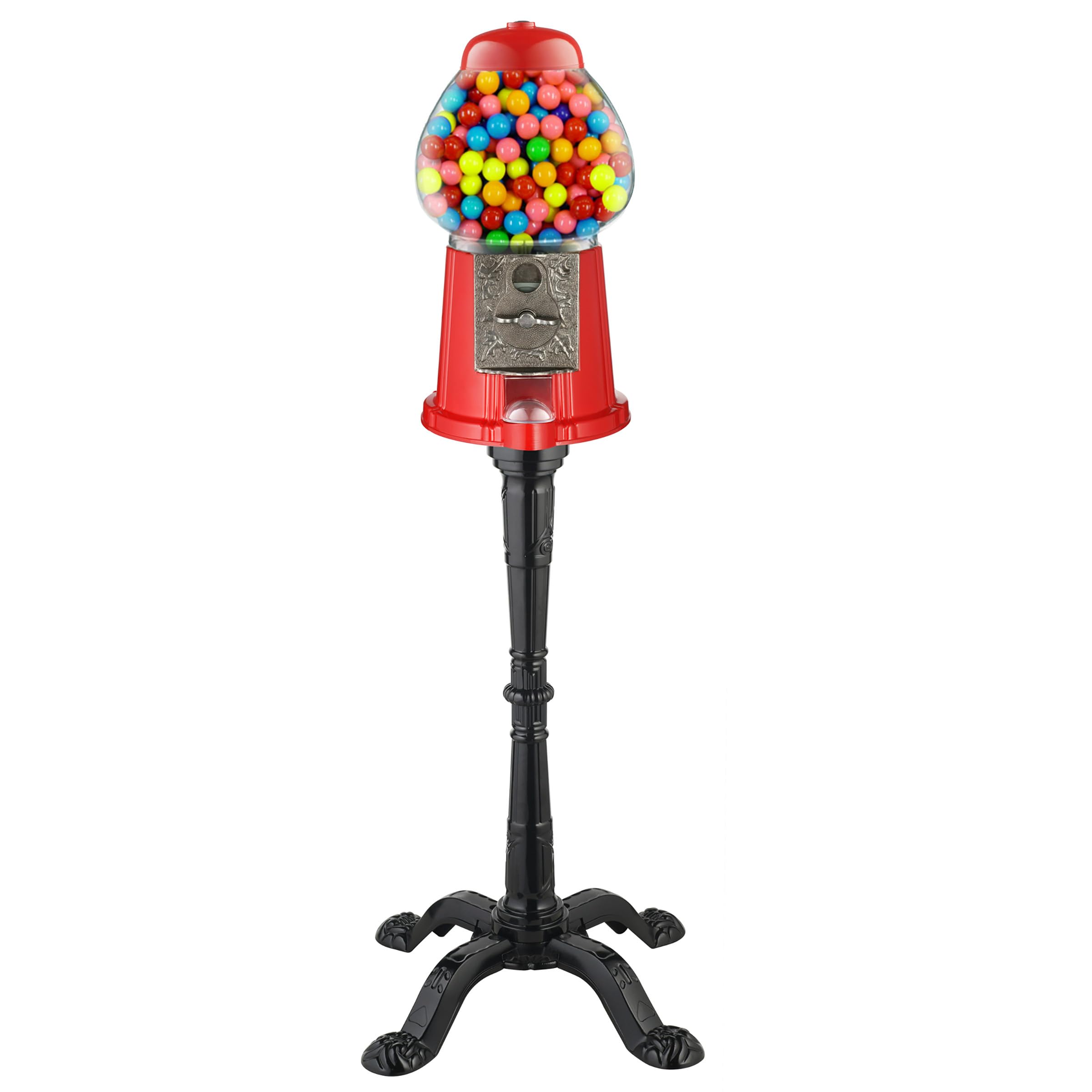 15” Gumball Machine with Stand and Coin Bank - Great Northern Popcorn (Red)