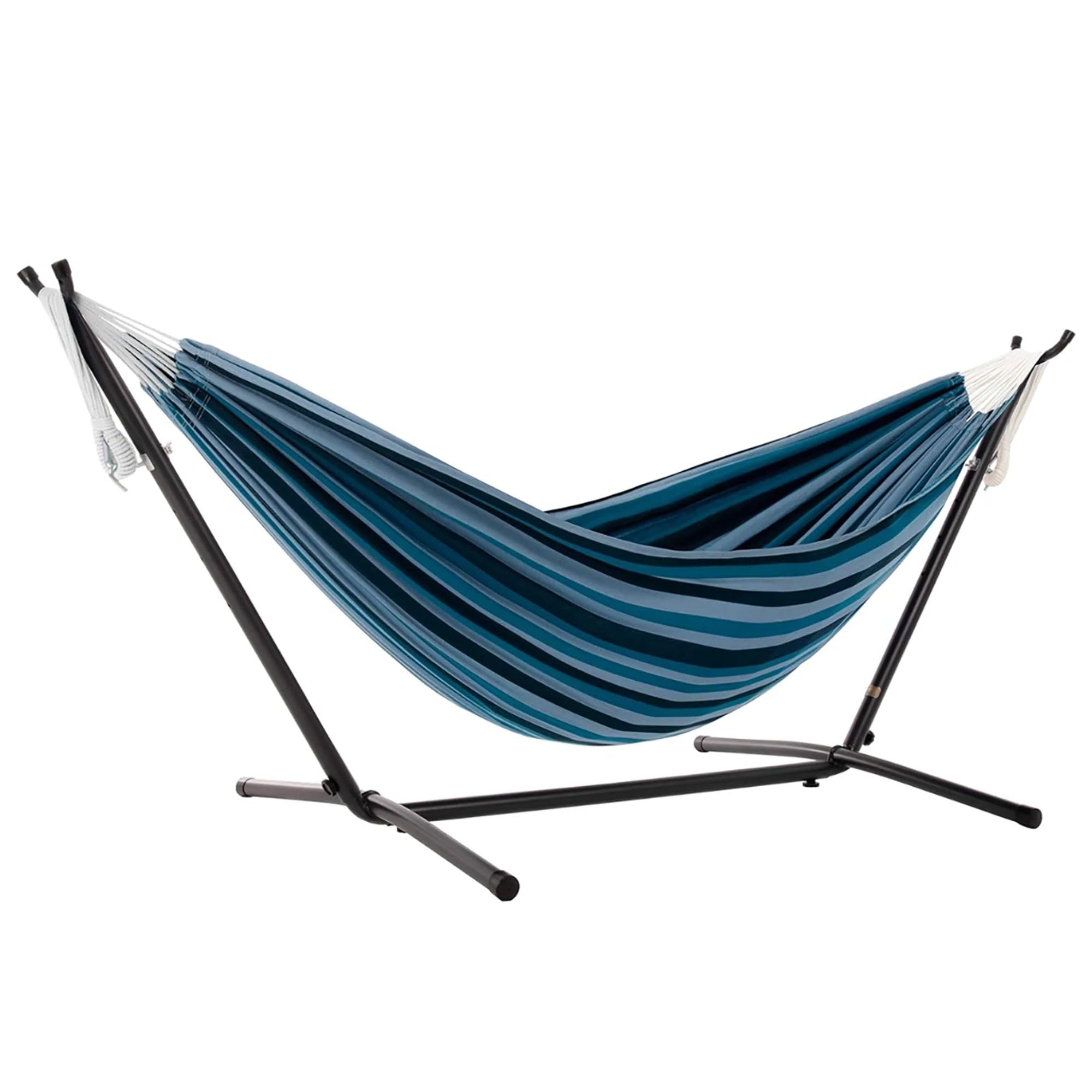 Vivere Double Cotton Hammock with Stand