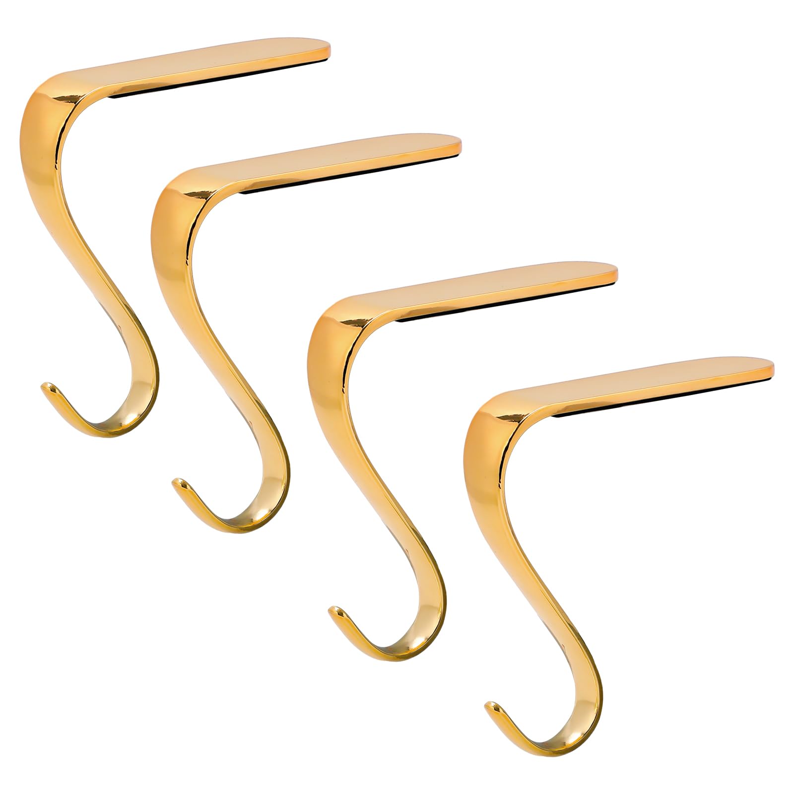 DOYOLLA Gold Stocking Holders (Set of 4)