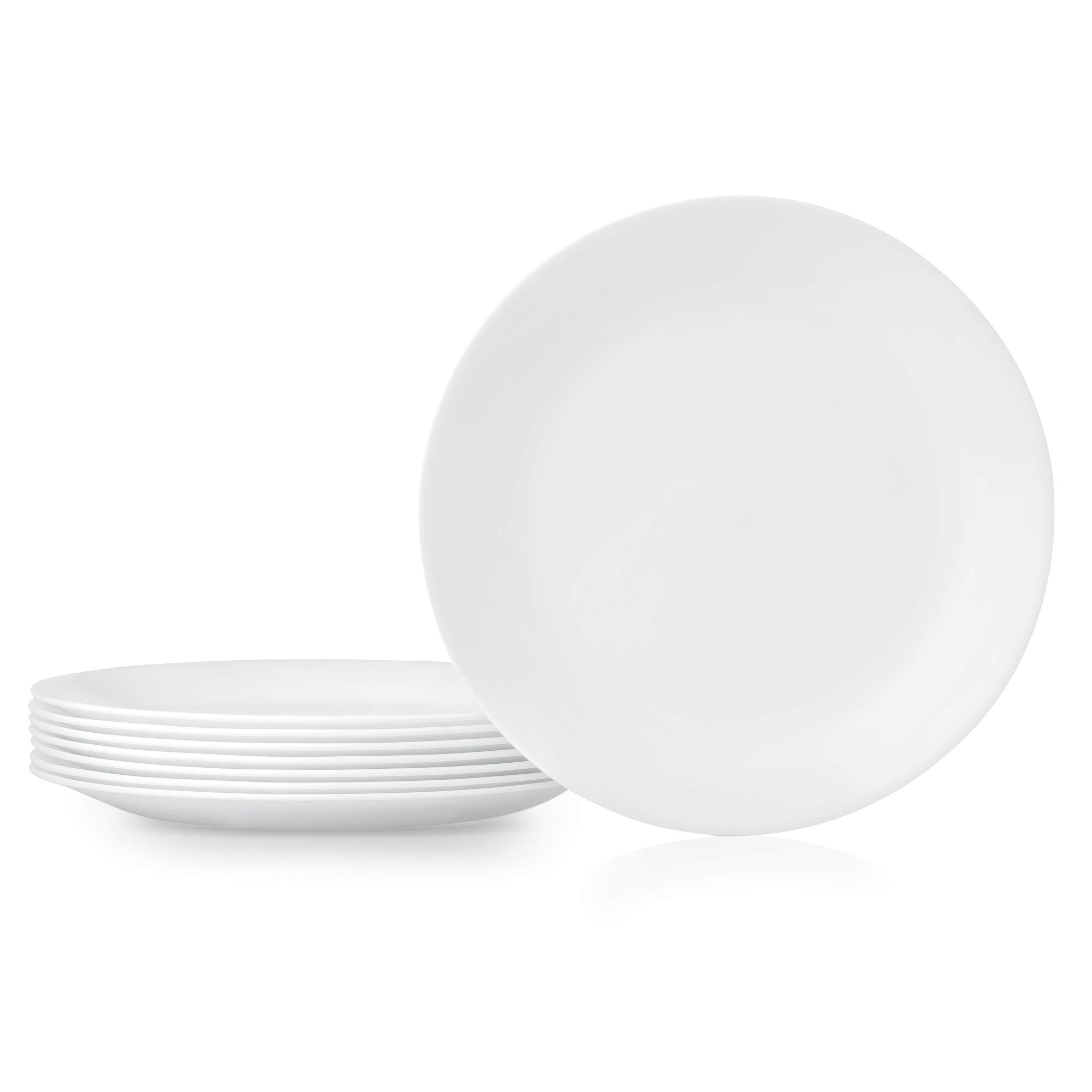 Corelle Vitrelle Frost White 10.25-inch Plates (8-Pack)