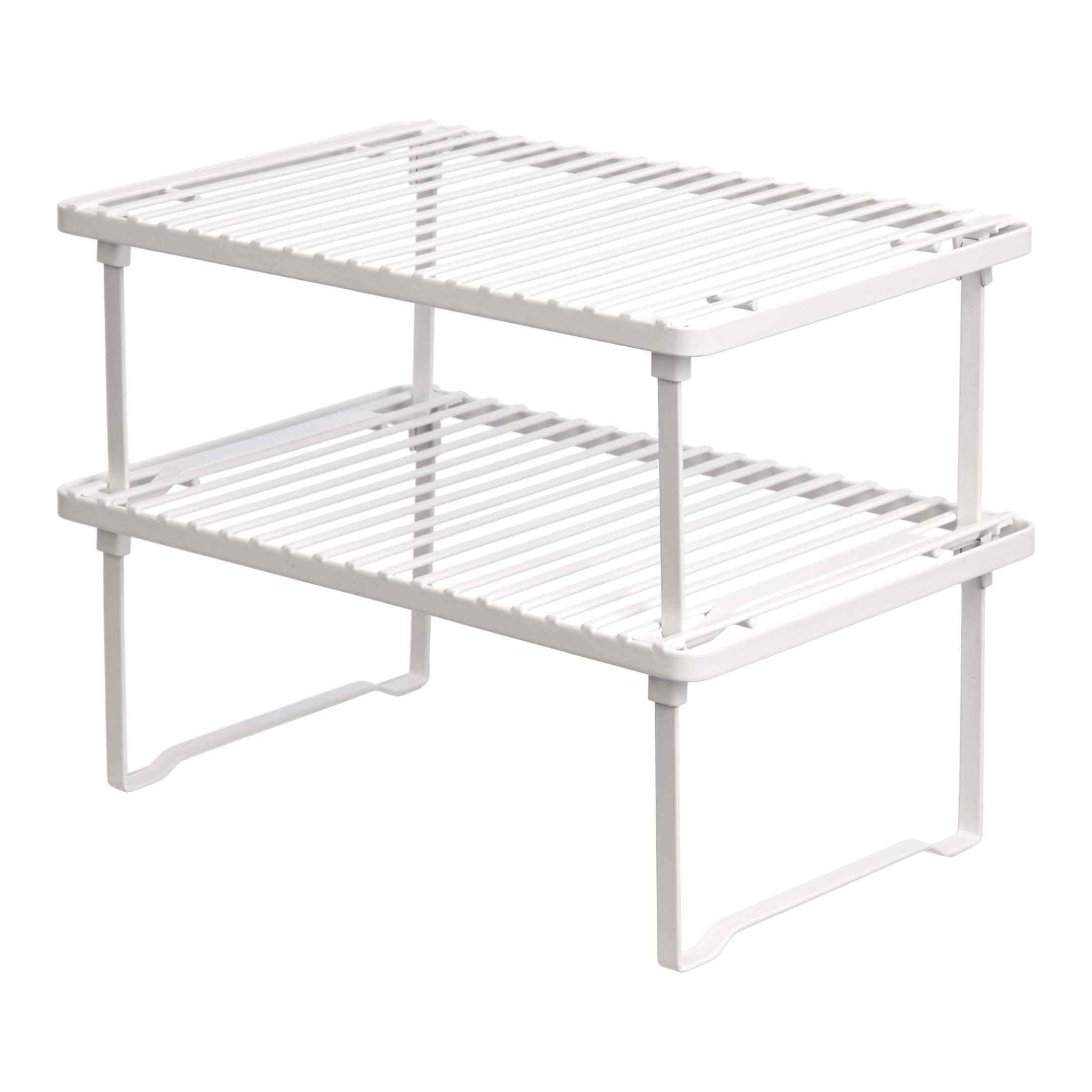 Amazon Basics Stackable Metal Cabinet Shelf (Set of 2)