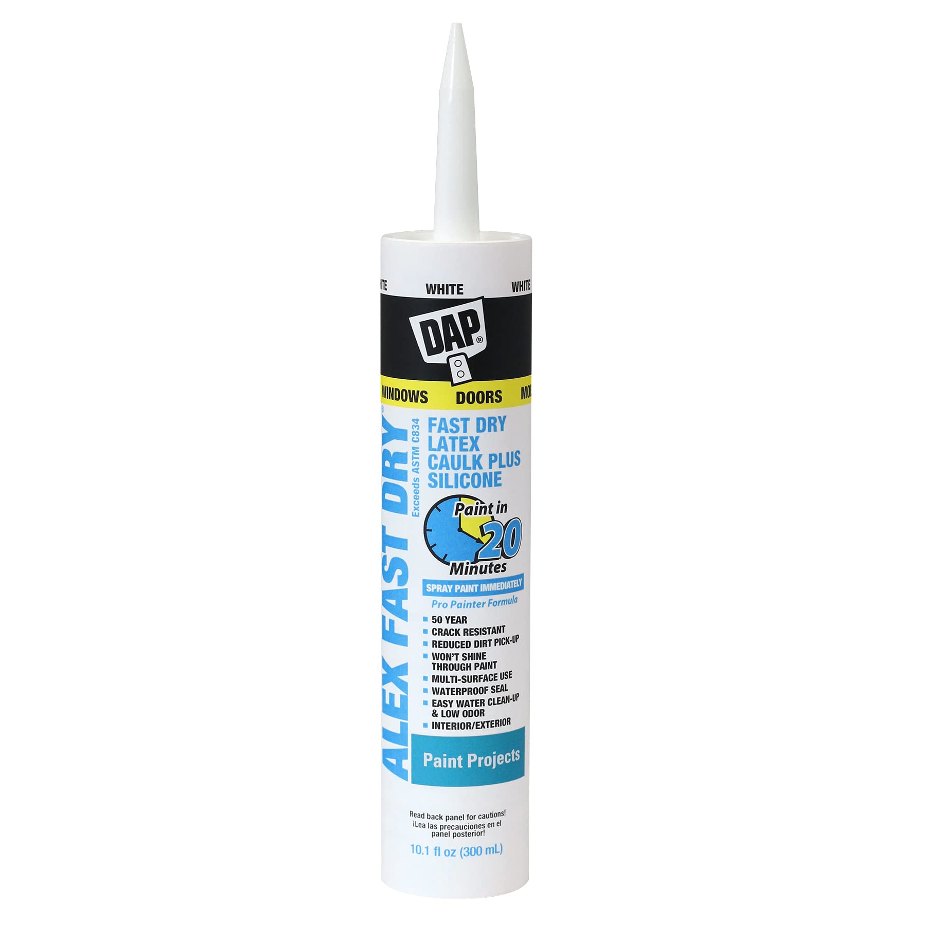 DAP Acrylic Latex Caulk Plus Silicone (White)