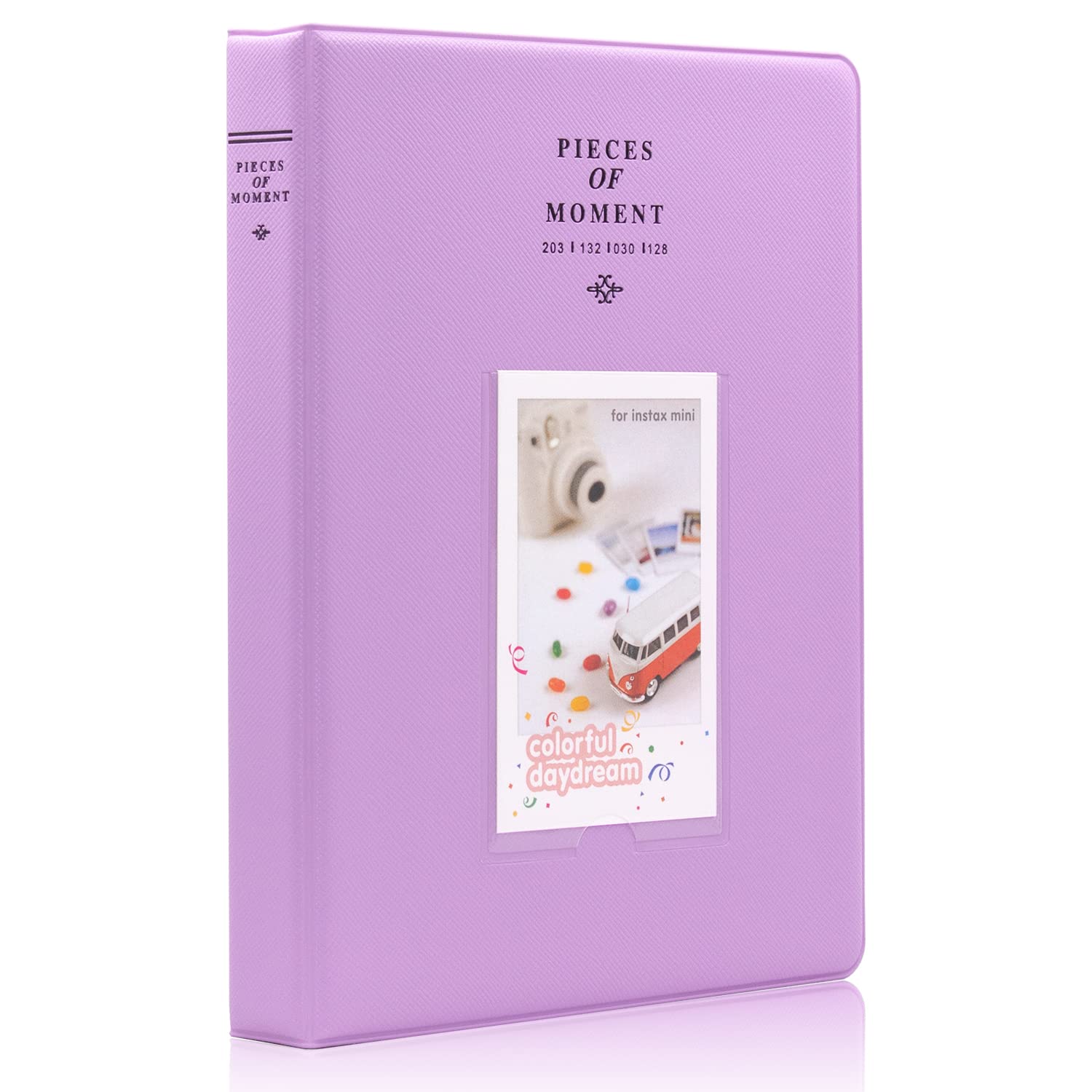 Ablus 128 Pocket Mini Photo Album - Fits Instax, Polaroid, Kodak Mini Film (Lavender) Lavender 1