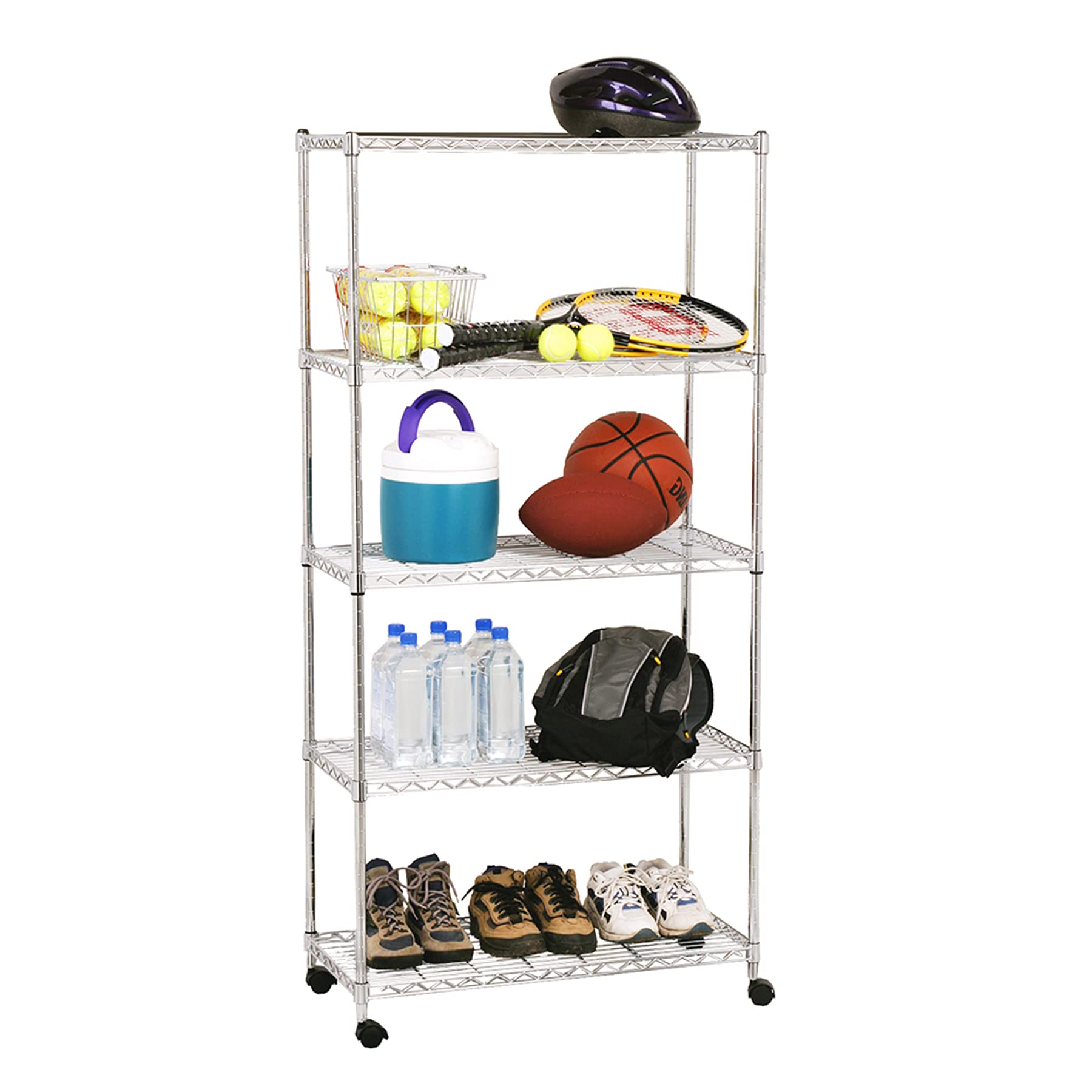 Seville Classics 5-Tier Steel Wire Shelving