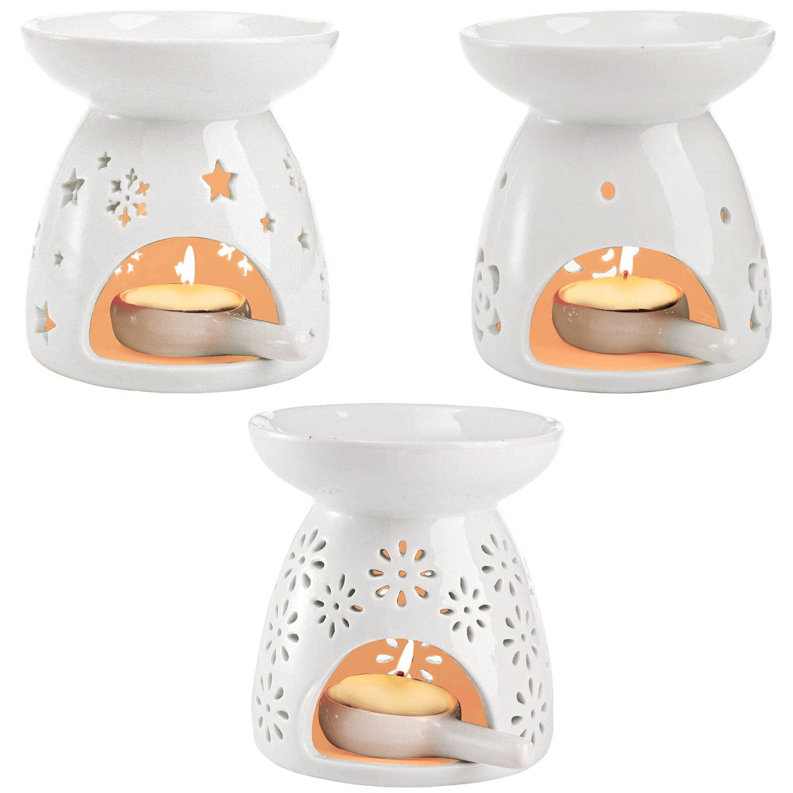 Lawei Ceramic Tealight Holder — Set of 3
