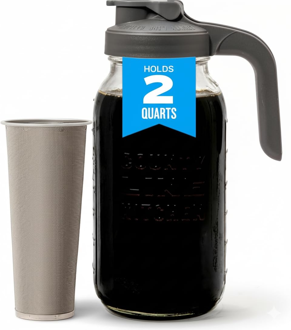 County Line Kitchen Glass Cold Brew Pitcher